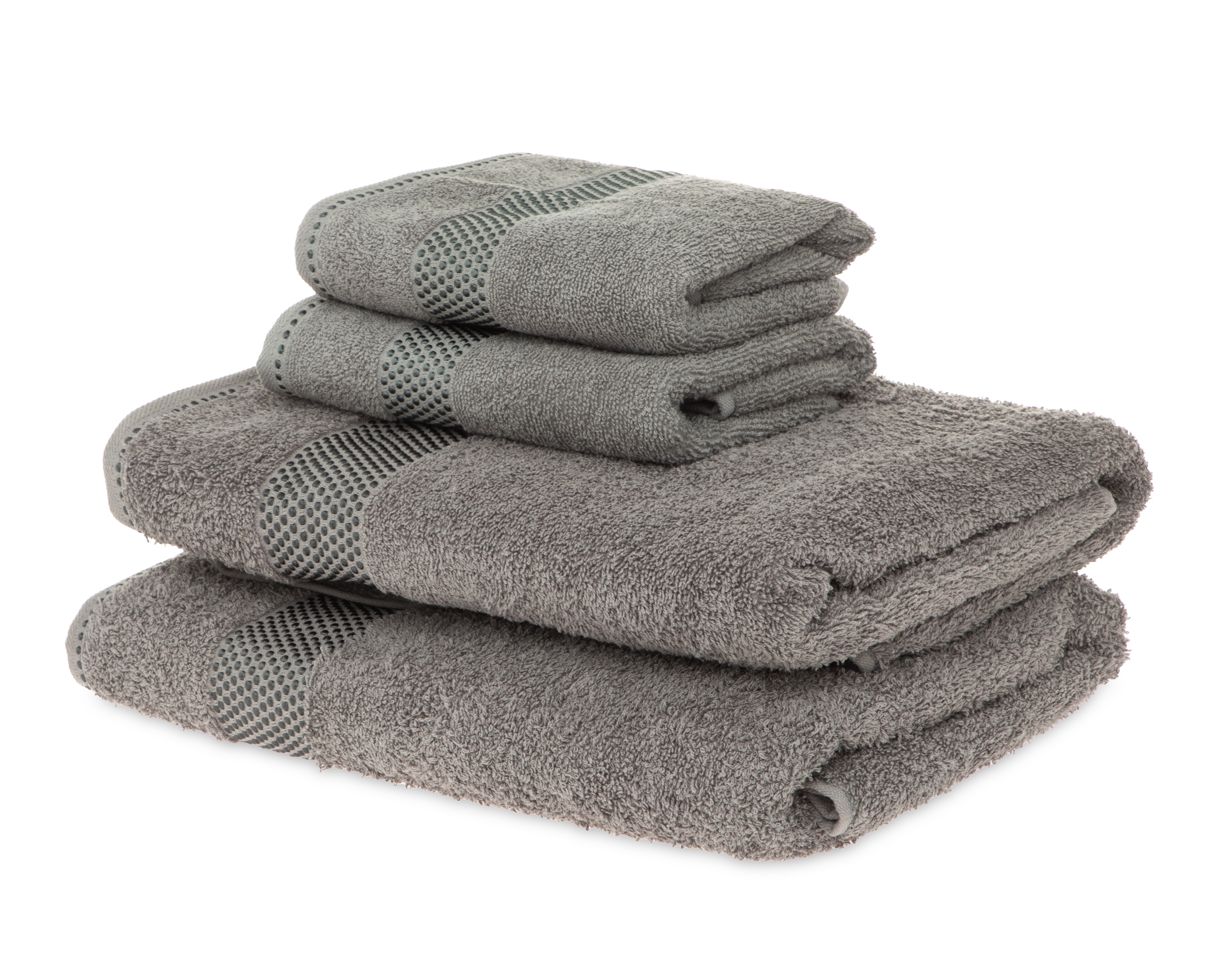Toalla Arezzo Gris 4 Piezas