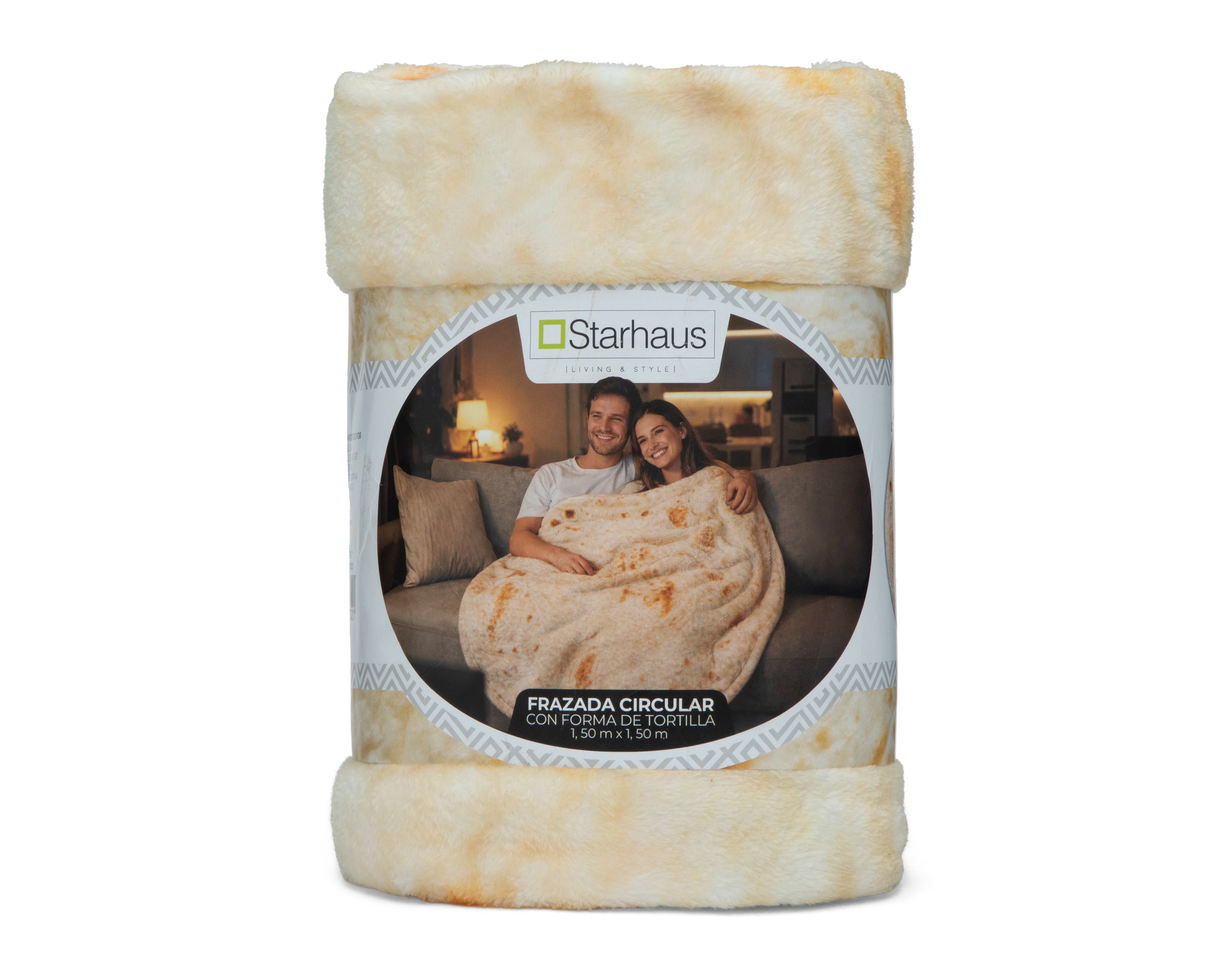 Foto 5 pulgar | Foto 4 | Frazada Individual Starhaus de Tortilla Beige