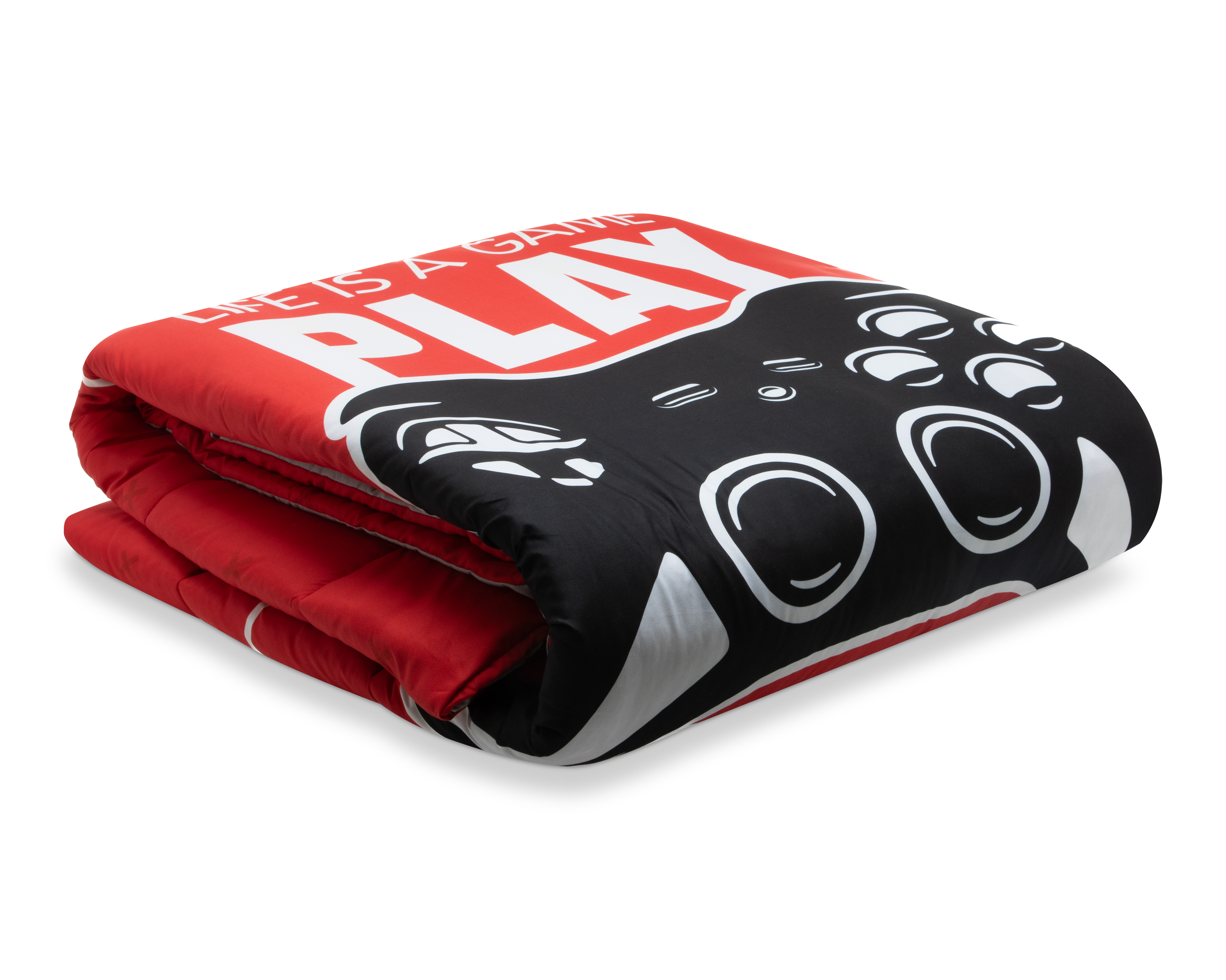 Foto 3 | Foto 3 | Edredón Intima Matrimonial Play Rojo 3 Piezas