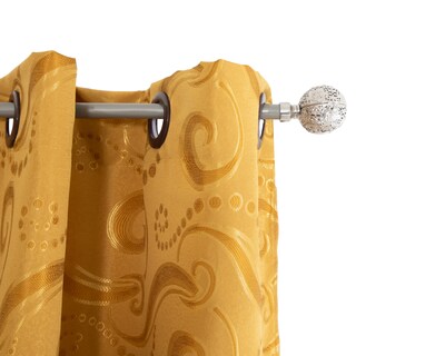 Foto 3 | Foto 3 | Cortina Jacquard 210 x 300 cm Mostaza 2 Piezas