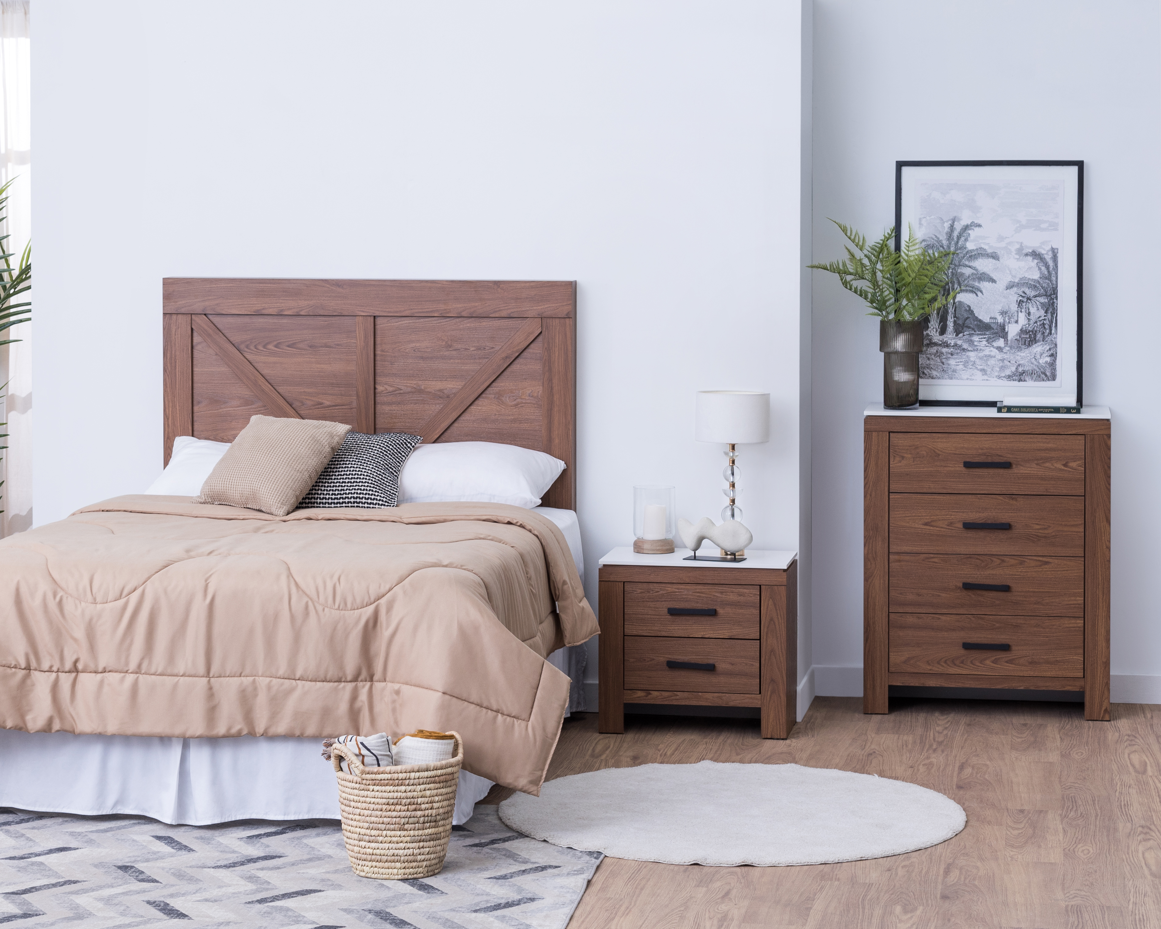 Foto 6 pulgar | Foto 5 | Cómoda Blu Nogal 80 cm