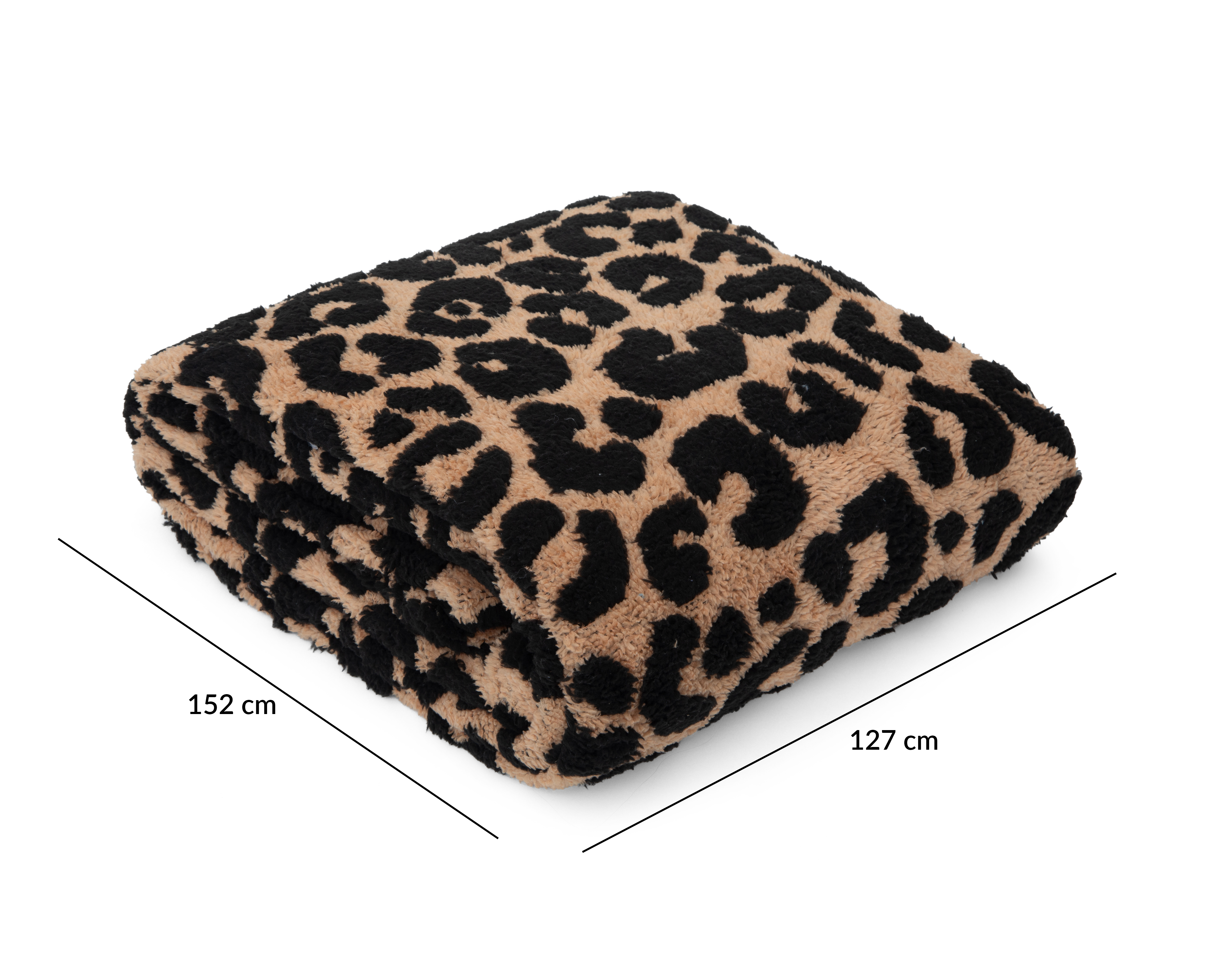 Foto 5 | Foto 5 | Frazada Starhaus Animal Print Negro y Café