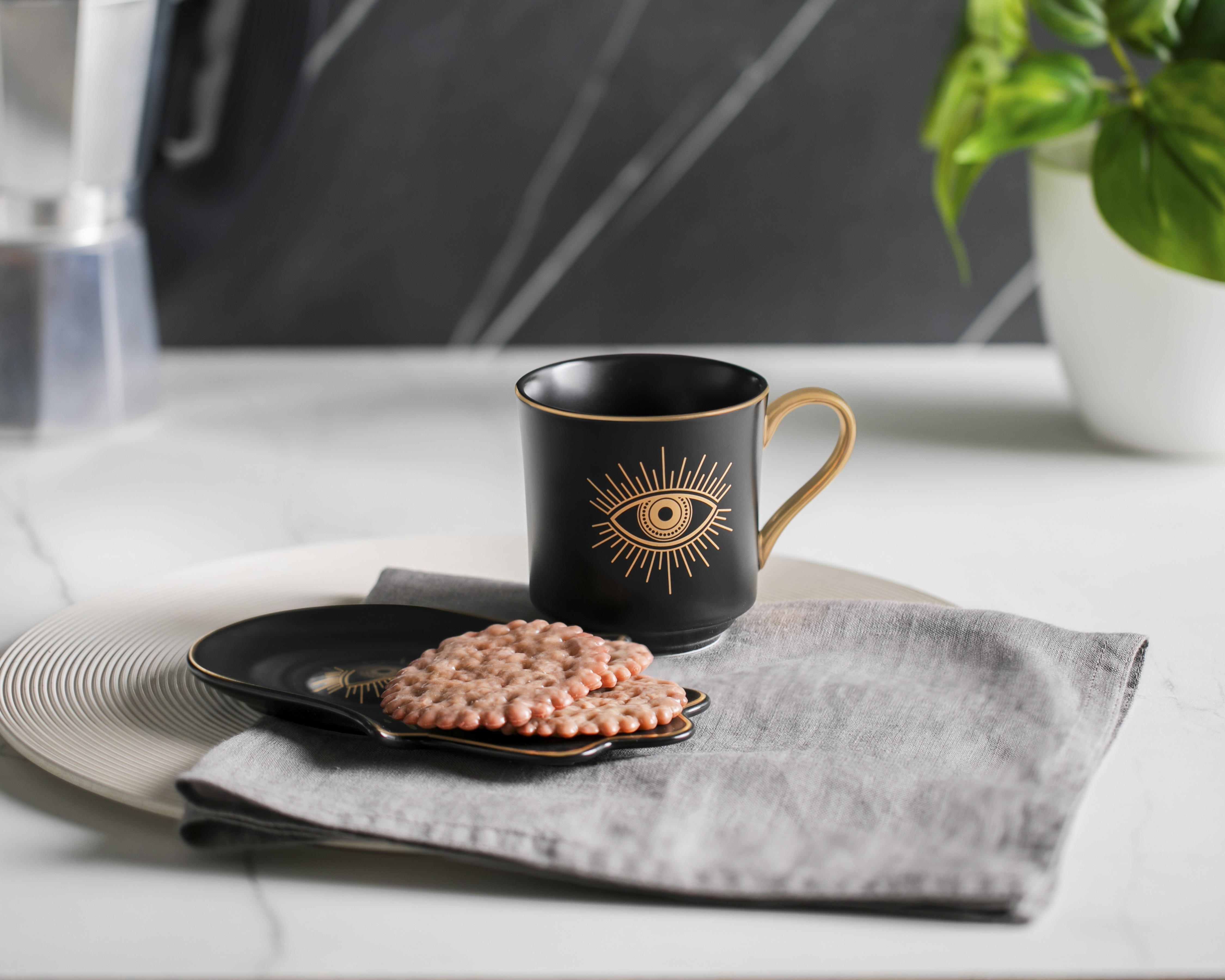 Foto 5 | Foto 5 | Taza con Plato Decorativo Blaine