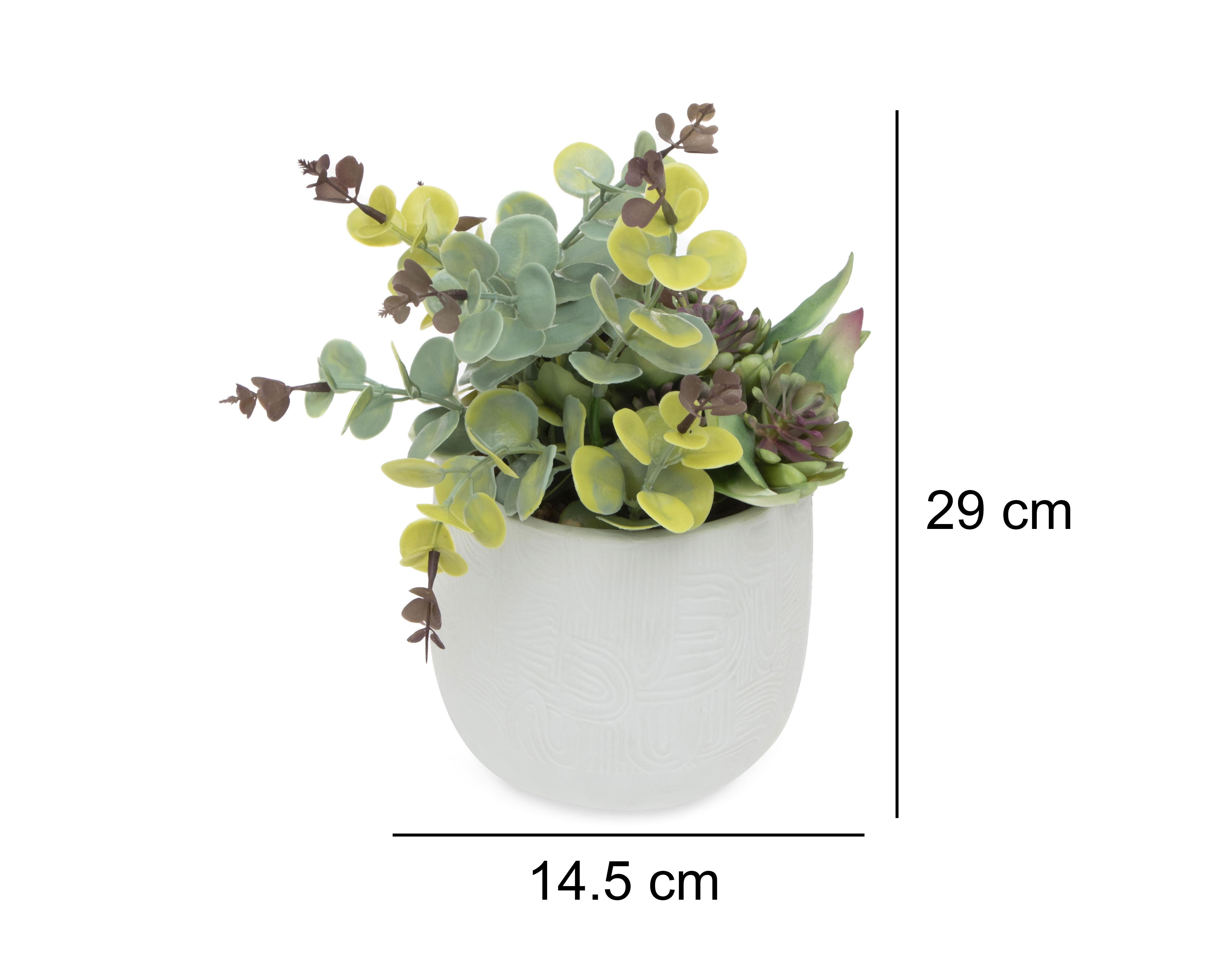 Foto 5 pulgar | Foto 4 | Planta Artificial con Maceta Starhaus 29 cm