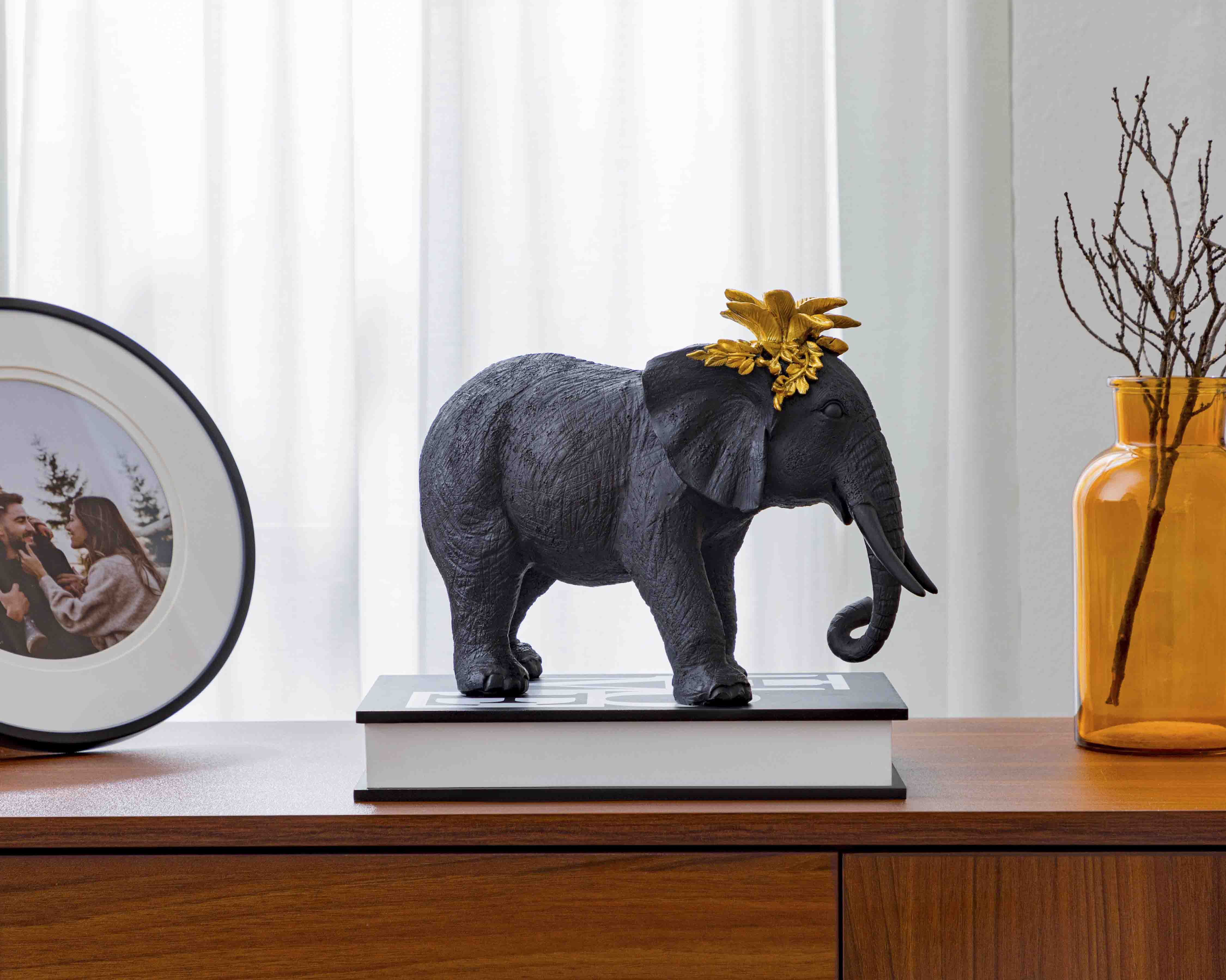 Foto 6 pulgar | Foto 5 | Escultura de Elefante Mateo B