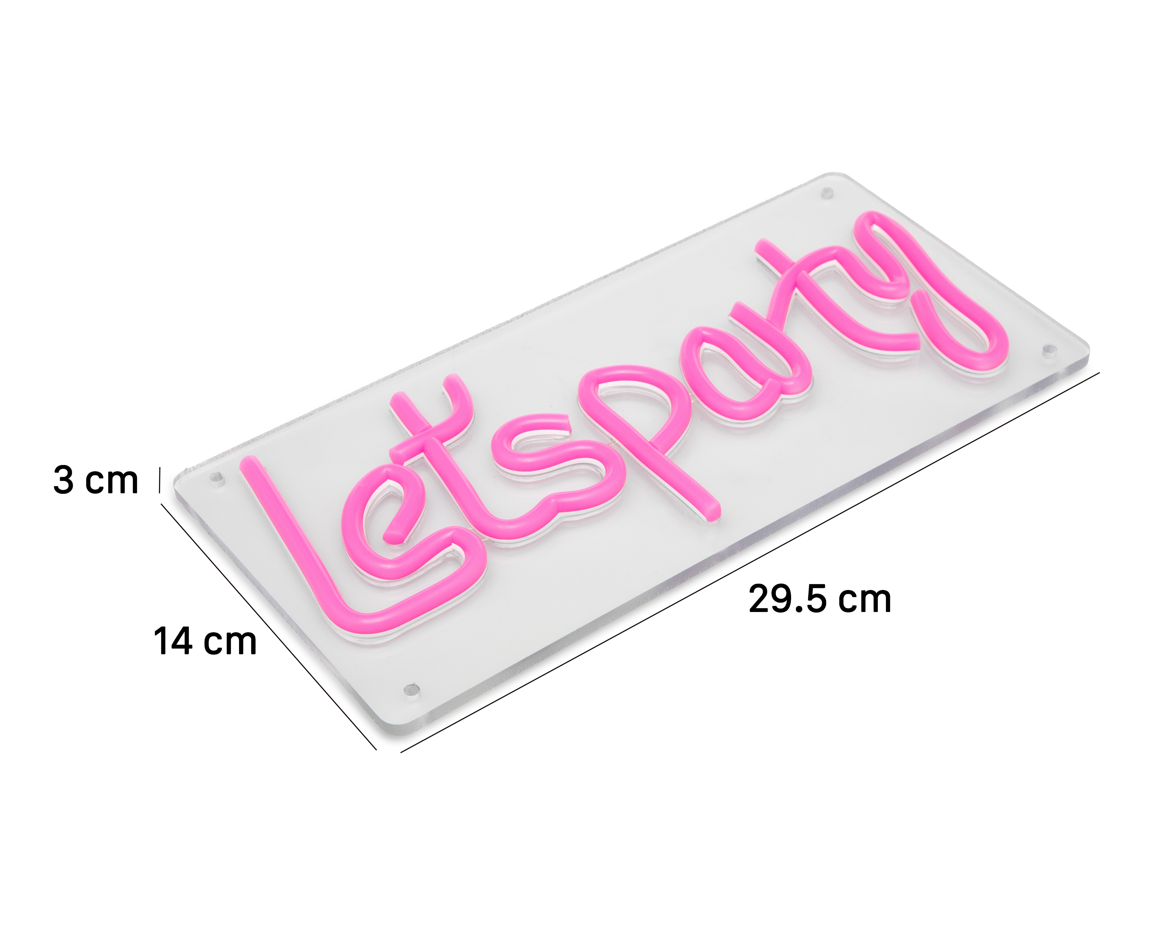 Foto 6 | Foto 6 | Letrero Decorativo Lets Party con Luces