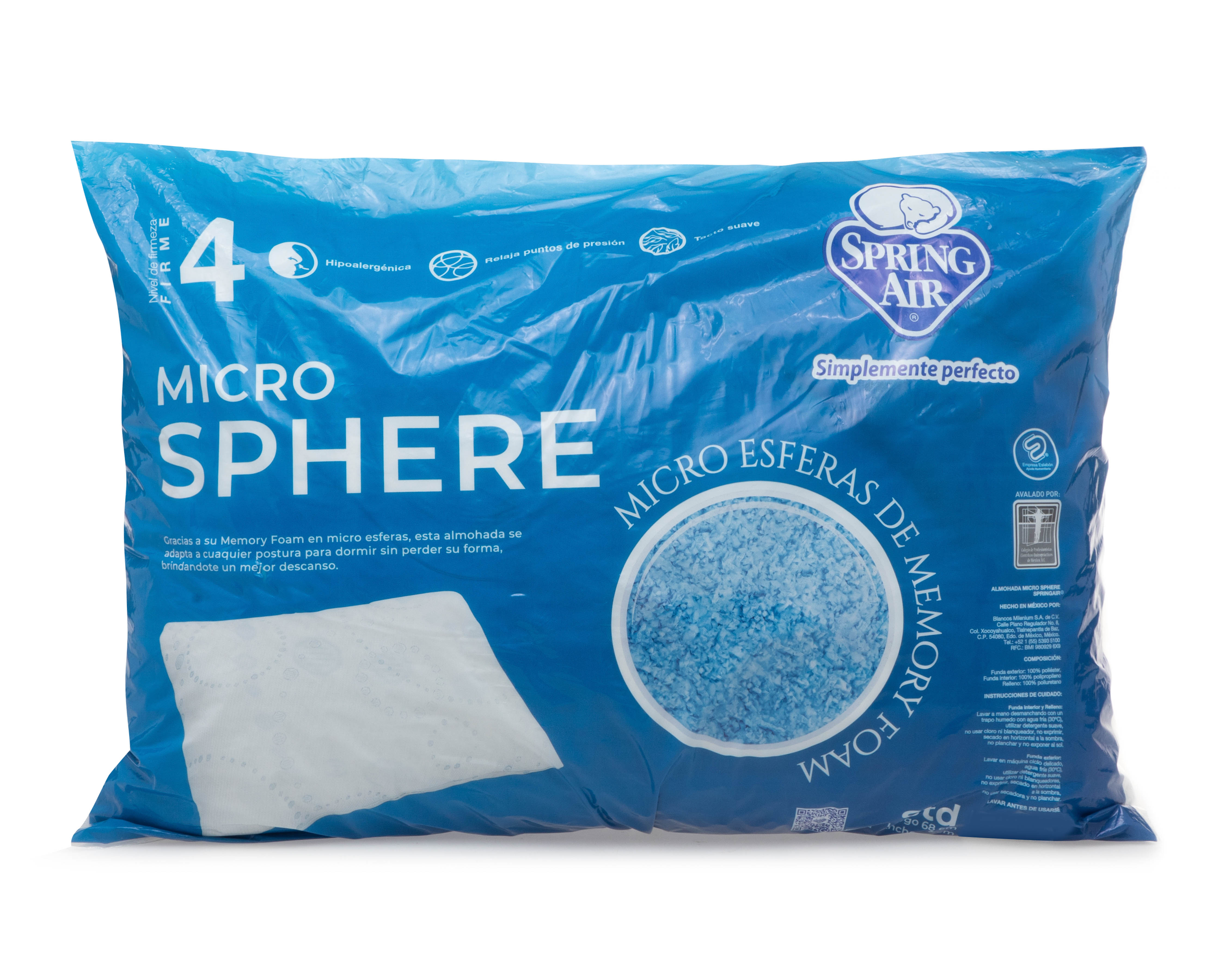 Foto 5 | Foto 5 | Almohada Spring Air Sphere Memory Estándar Firme