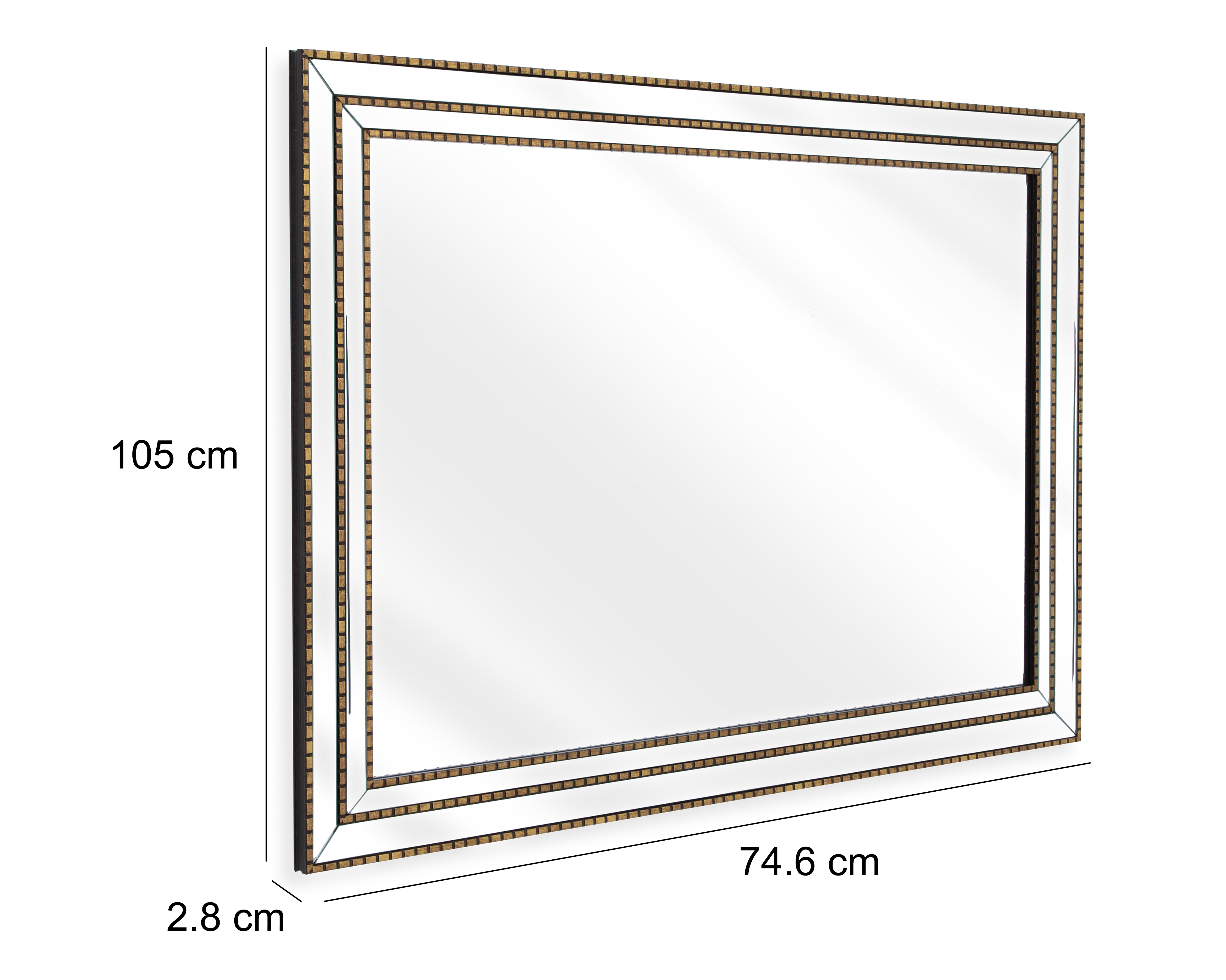 Foto 5 | Foto 5 | Espejo Rectangular Cosima 105 x 74.6 cm