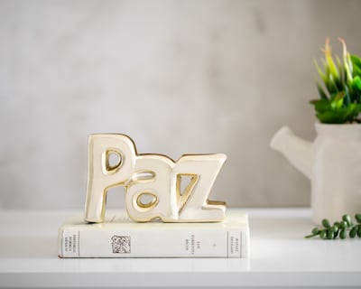 Foto 4 | Foto 4 | Figura Decorativa Paz de Cerámica