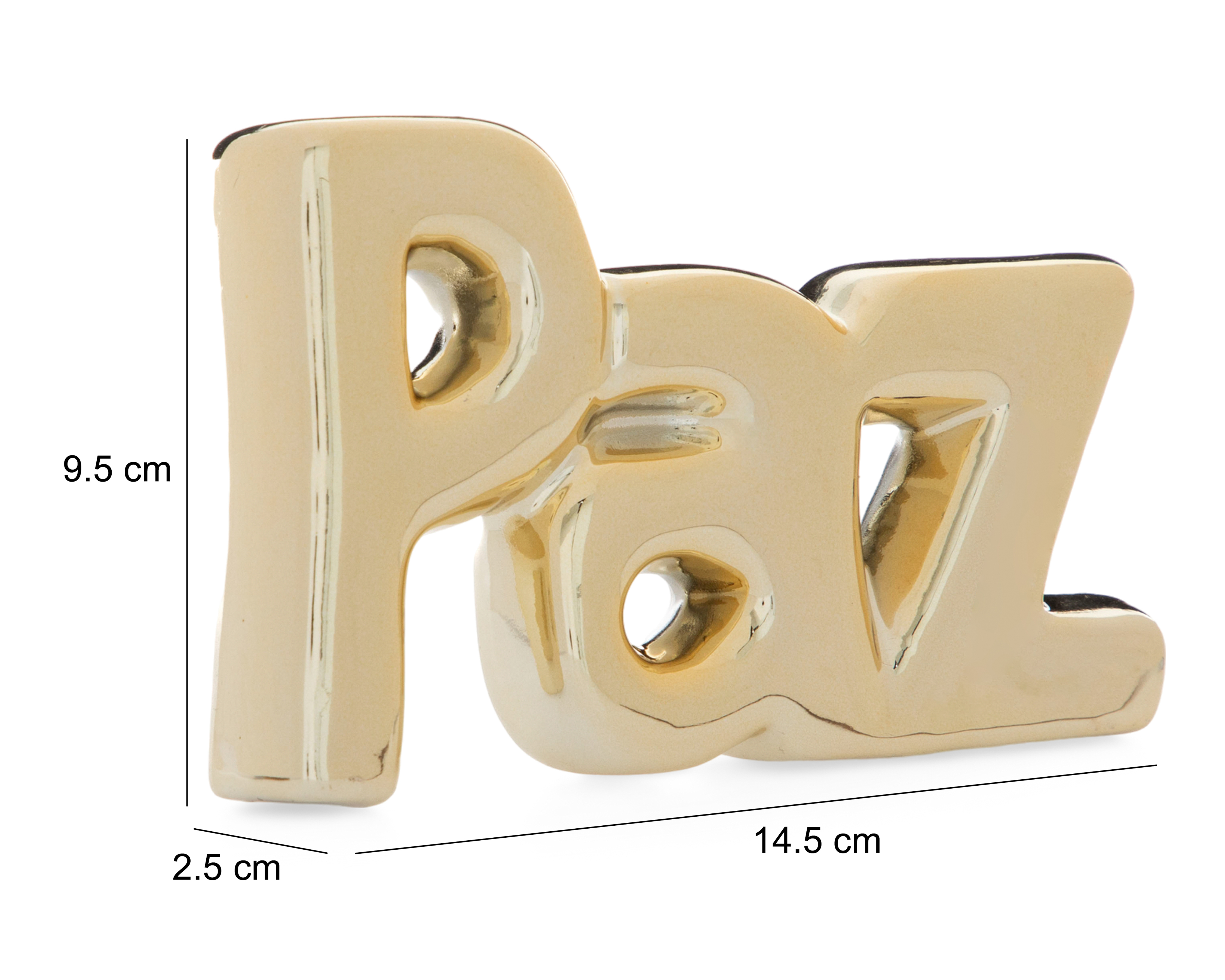 Foto 6 pulgar | Foto 5 | Figura Decorativa Paz de Cerámica