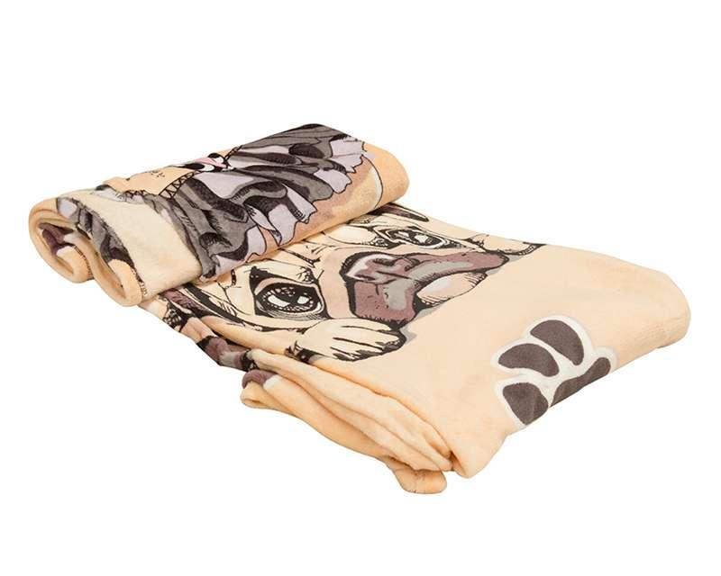 Foto 3 pulgar | Foto 2 | Frazada Supreme Pug Girl Infantil