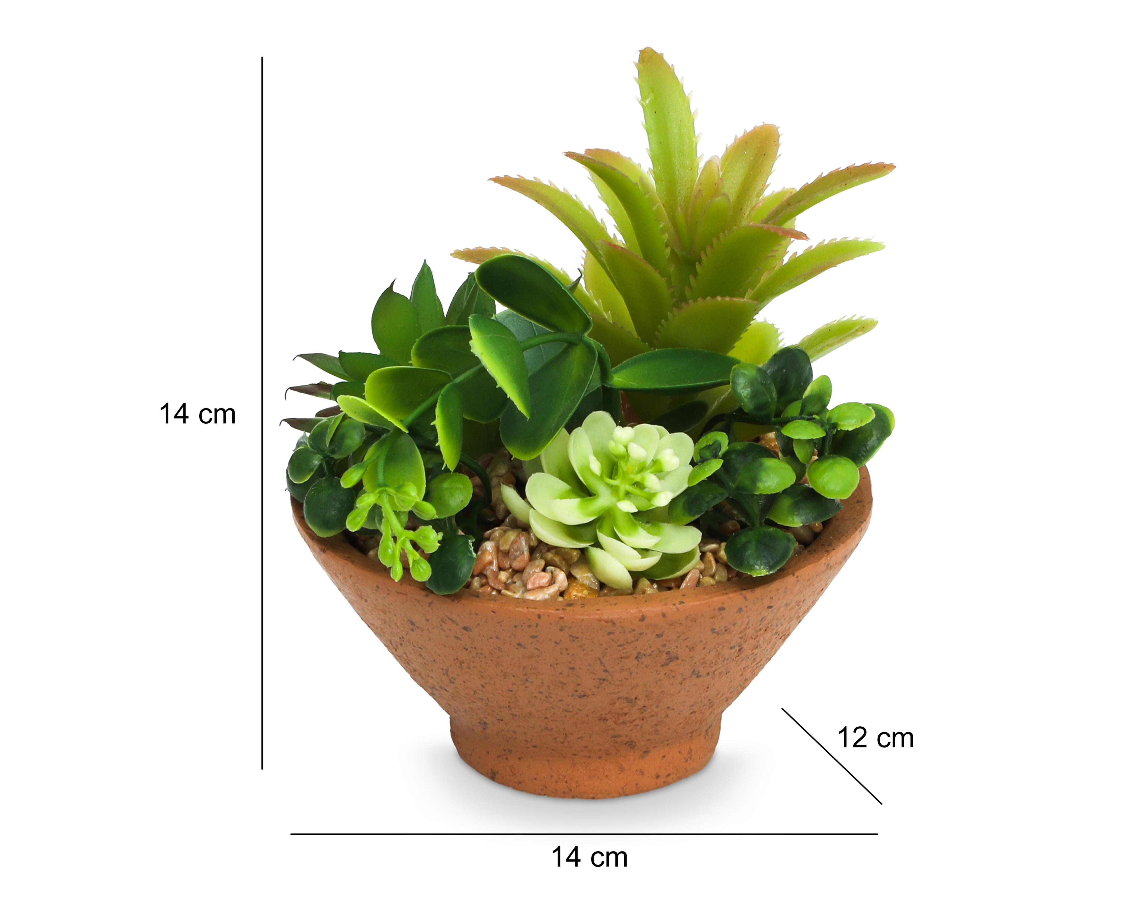 Foto 6 pulgar | Foto 5 | Planta Artifcial con Maceta Starhaus 14 cm