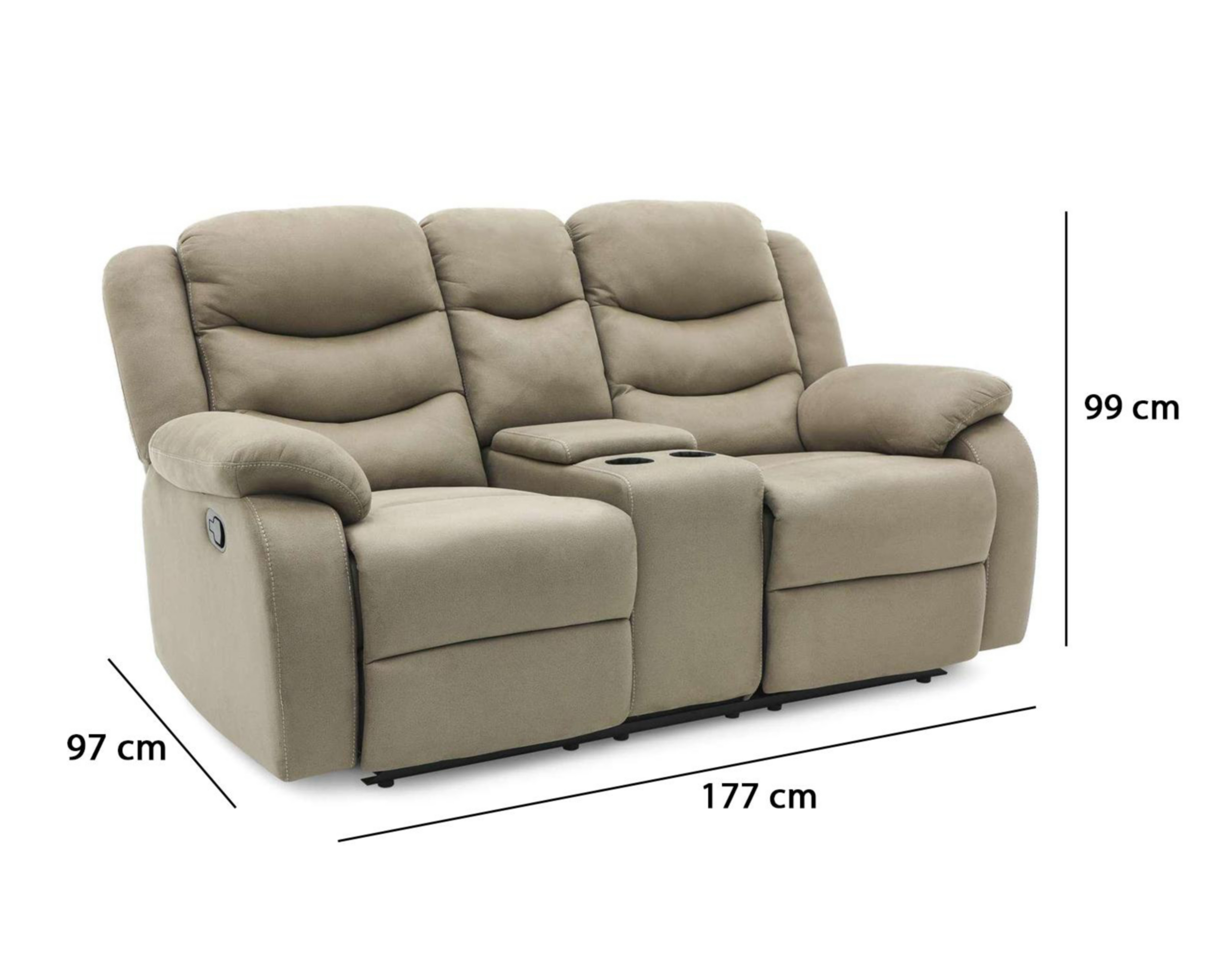 Foto 7 | Foto 7 | Sillón Reclinable Lennon Gris