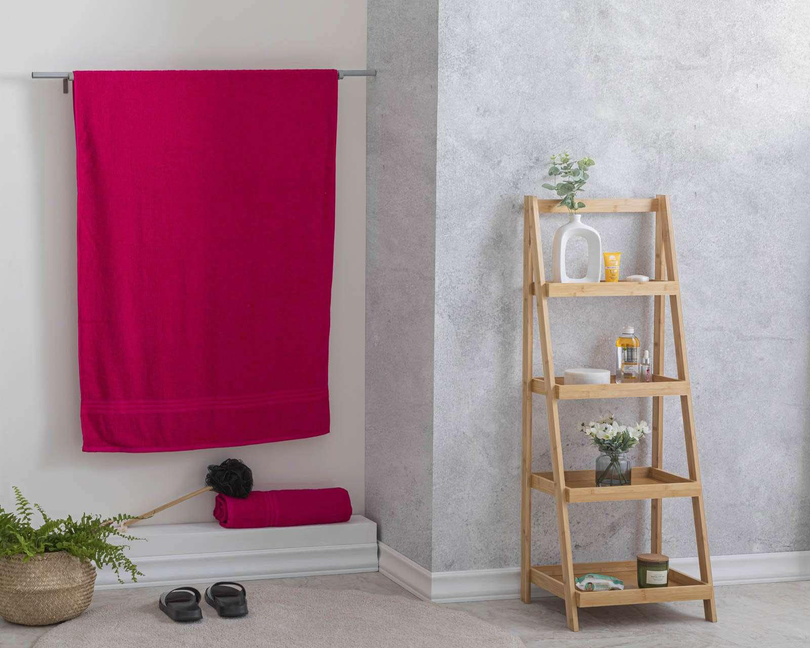 Foto 5 | Foto 5 | Toalla de Baño Completo Congo Rosa