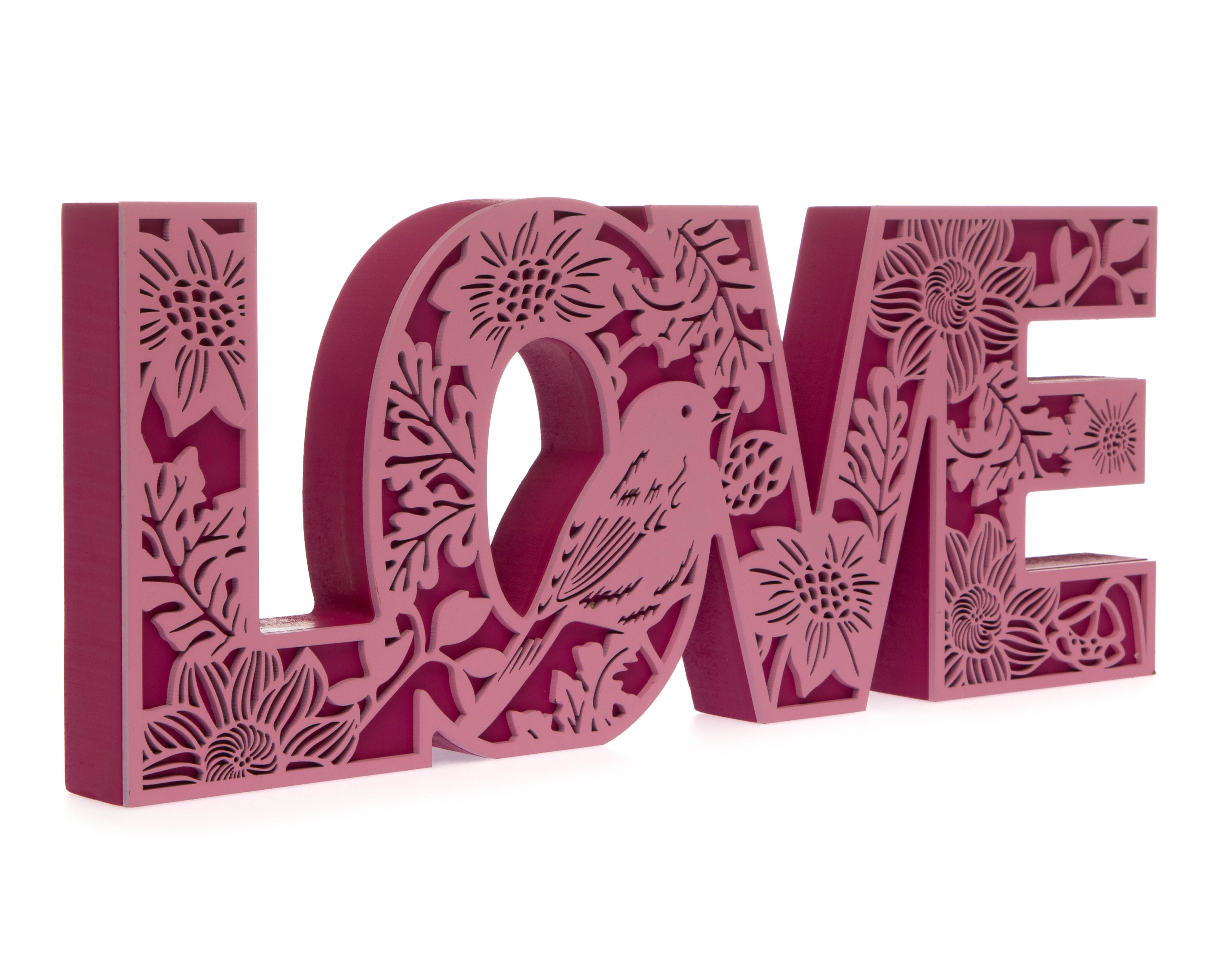 Letrero Decorativo Love Pink