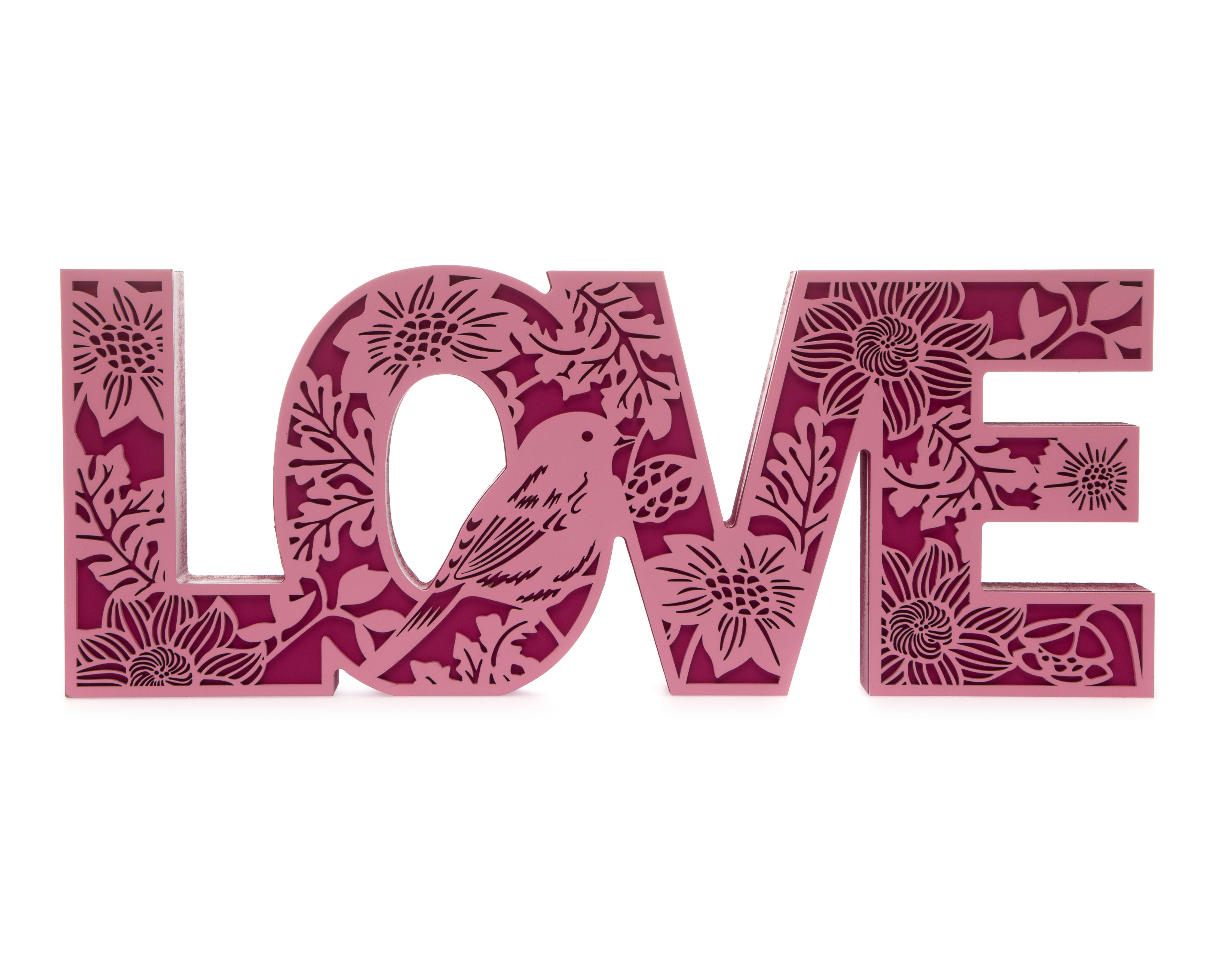 Foto 2 | Foto 2 | Letrero Decorativo Love Pink