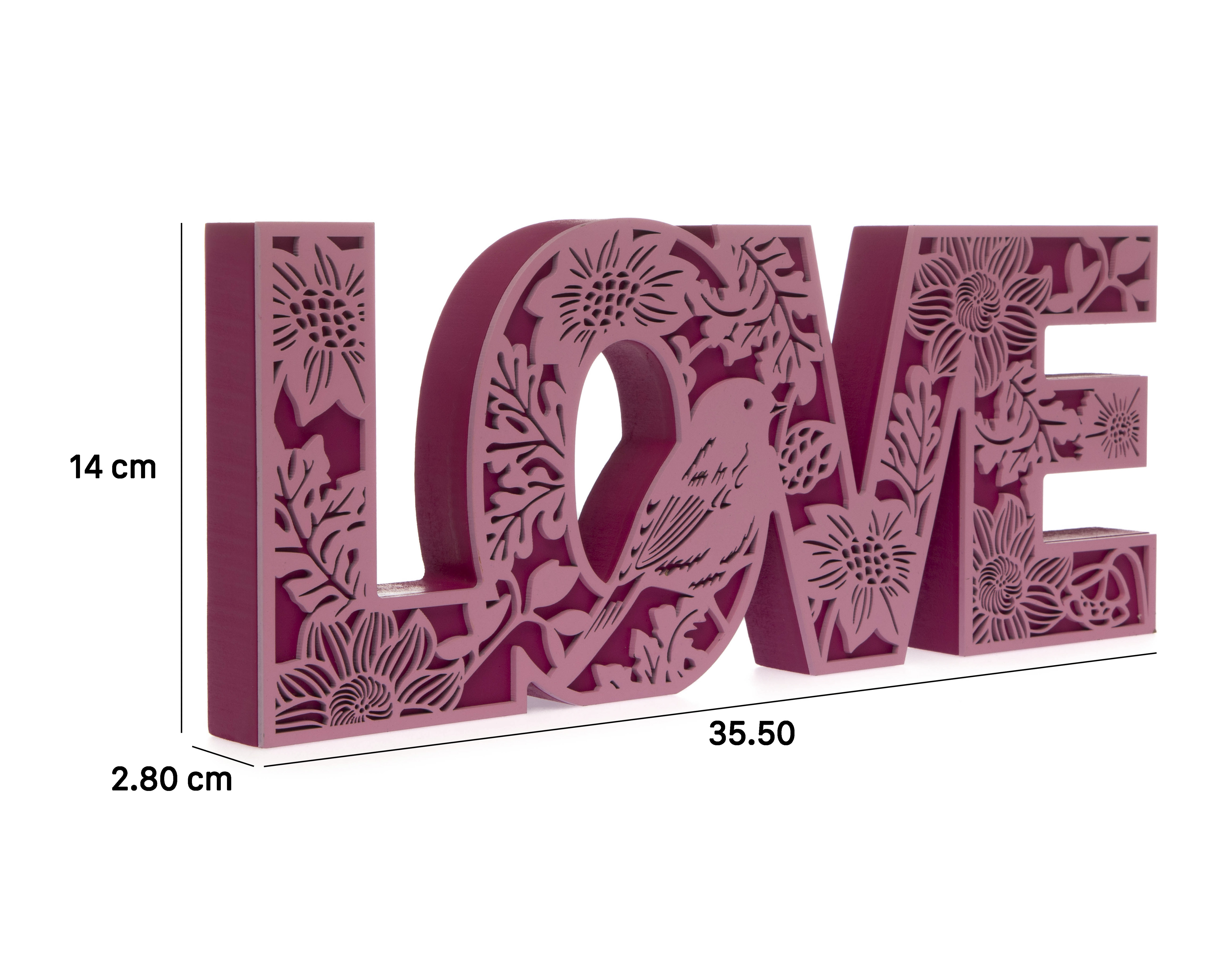 Foto 6 | Foto 6 | Letrero Decorativo Love Pink