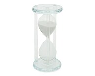 Escultura Reloj de Arena Heron de Cristal