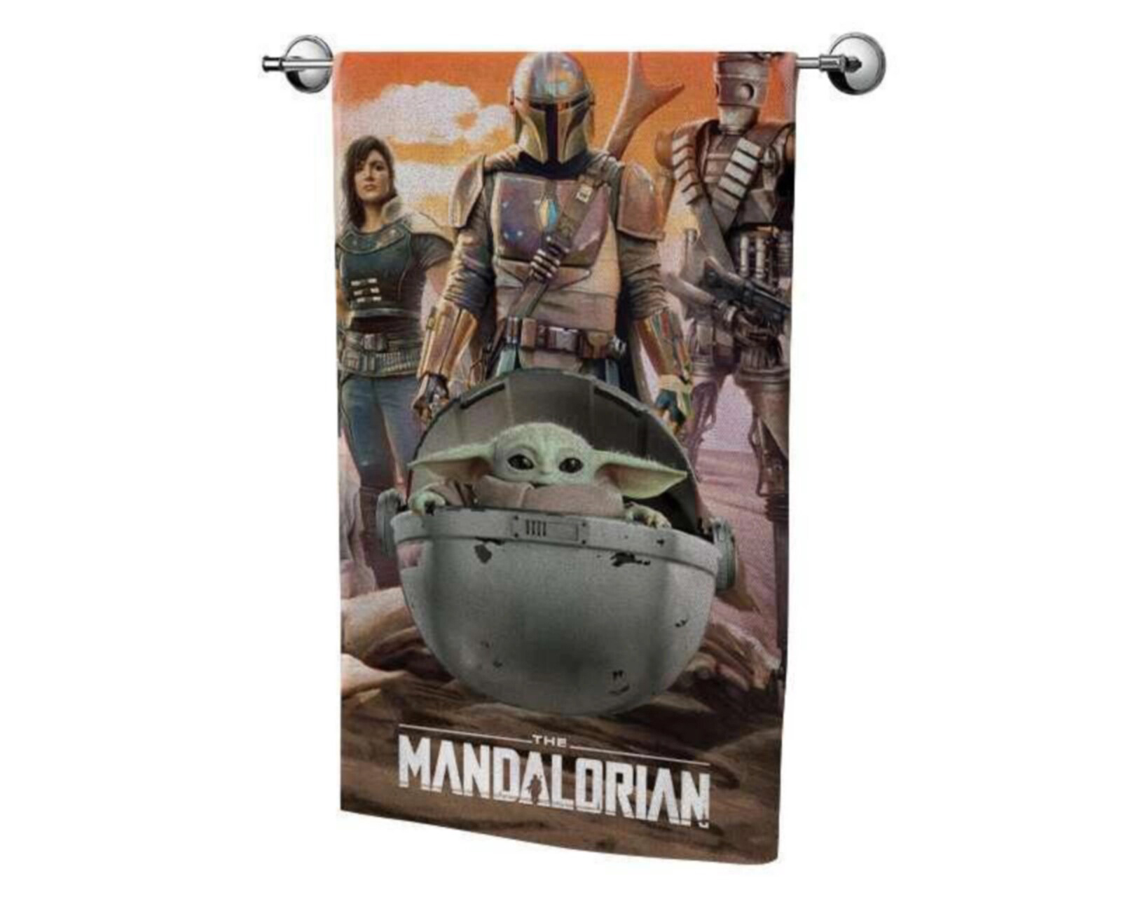 Foto 4 pulgar | Foto 3 | Toalla de Medio Baño The Mandalorian Providenci Café