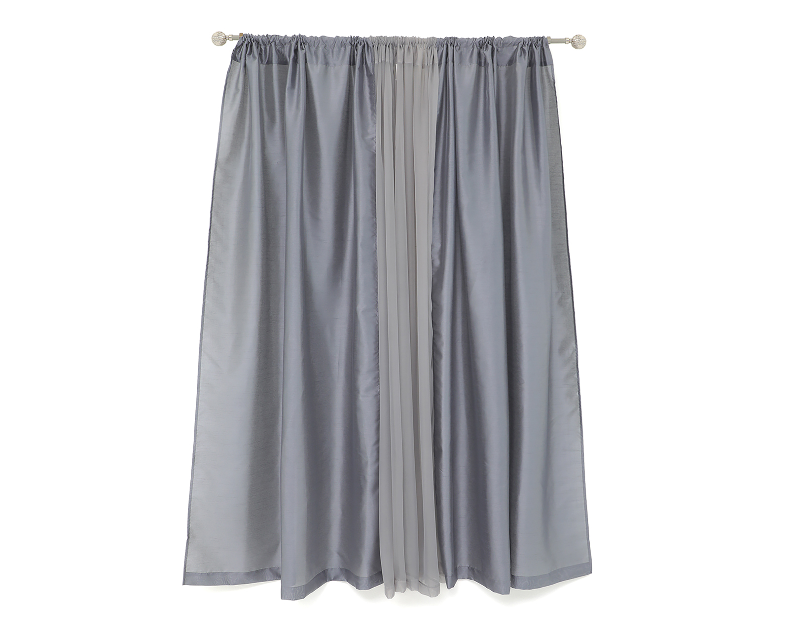 Foto 2 | Foto 2 | Cortinas Nissi 280 x 225 cm Gris