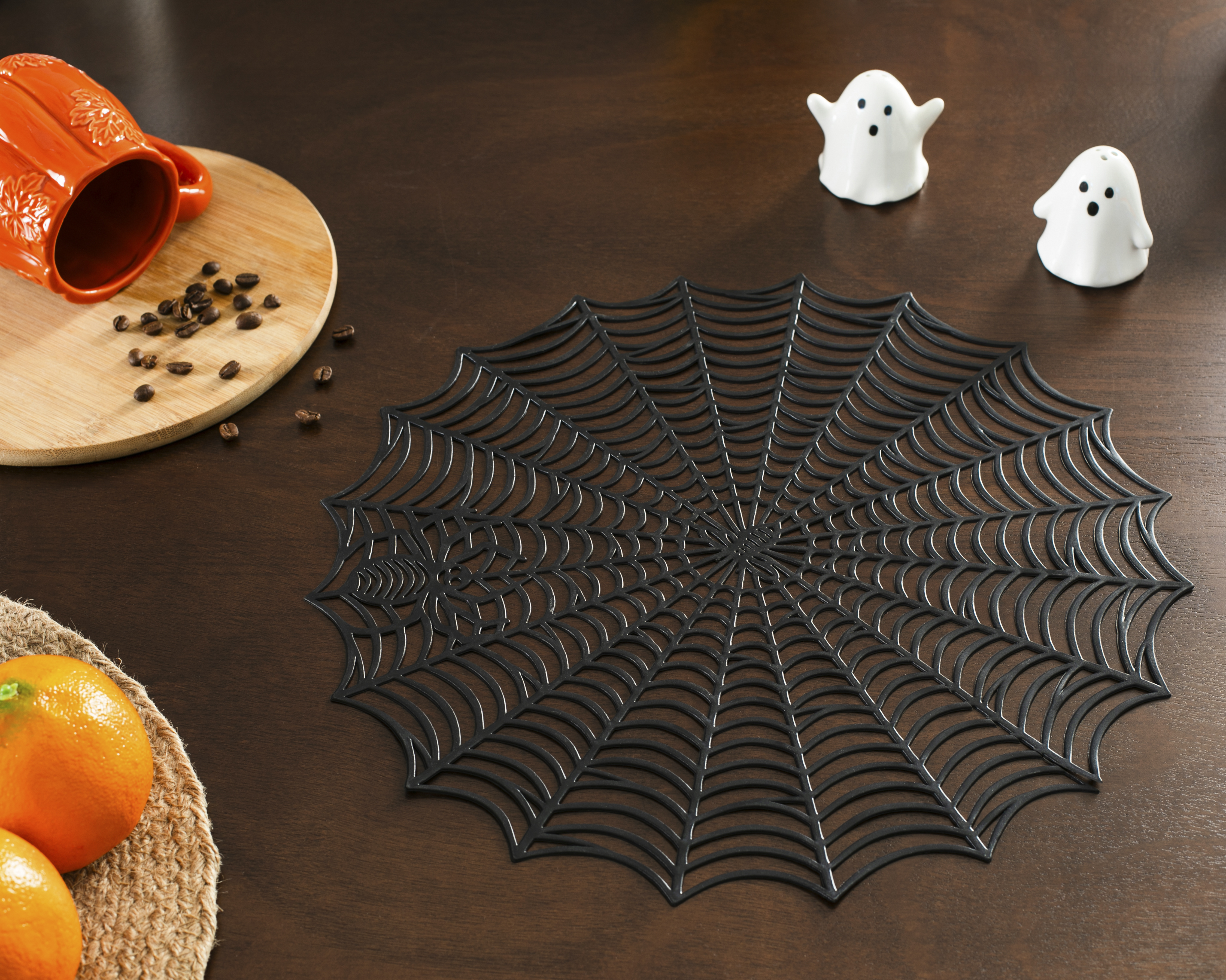 Foto 7 pulgar | Foto 6 | Mantel Individual Starhaus de PVC Negro 4 Piezas