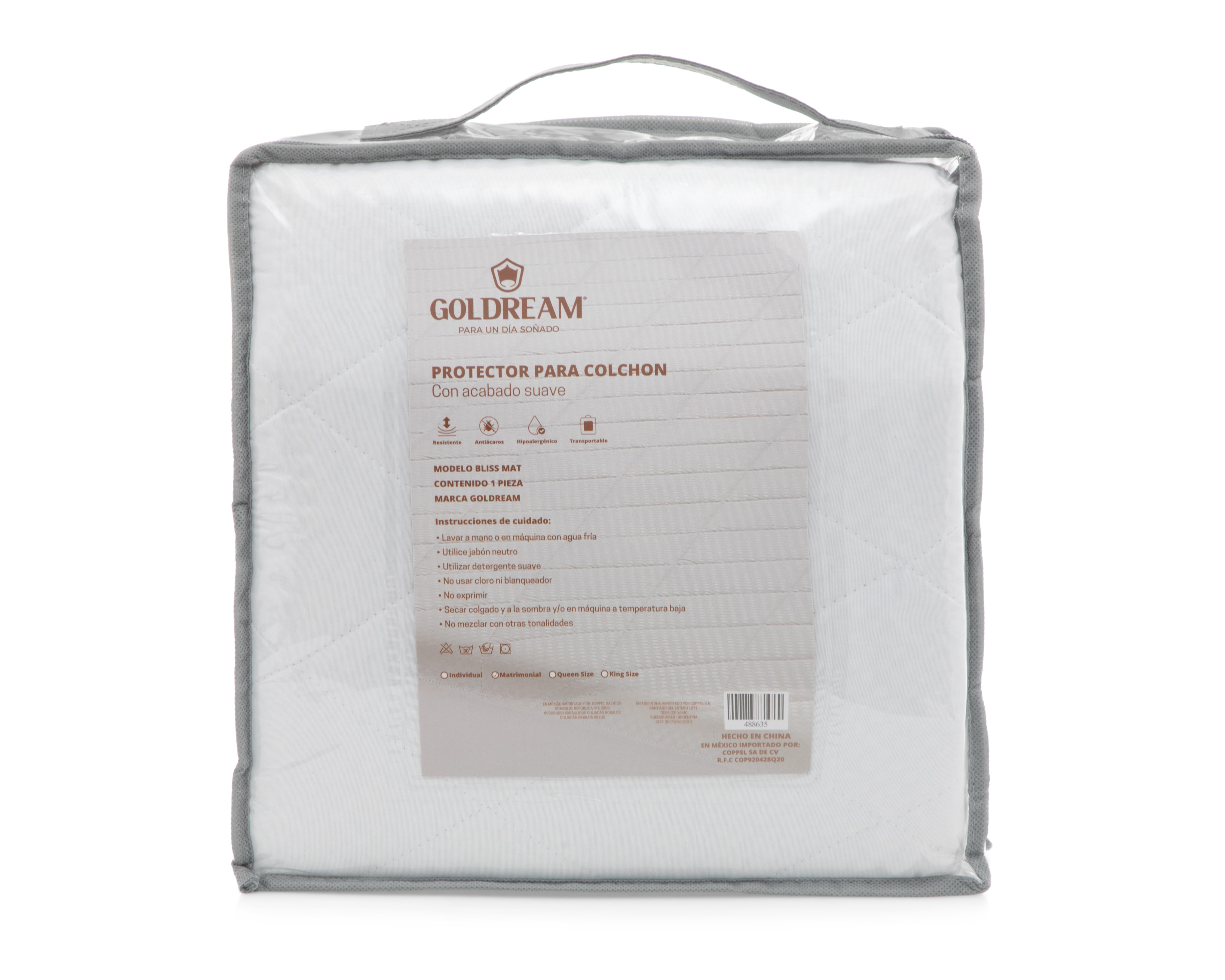 Foto 4 | Foto 4 | Protector de Colchón Matrimonial Goldream Bliss Blanco