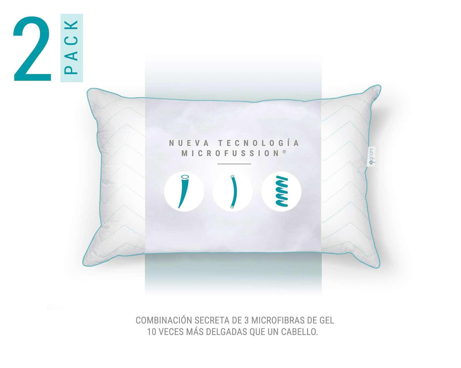 Foto 3 | Foto 3 | Almohada Sognare Fussion Estándar Suave/Firme 2 Piezas