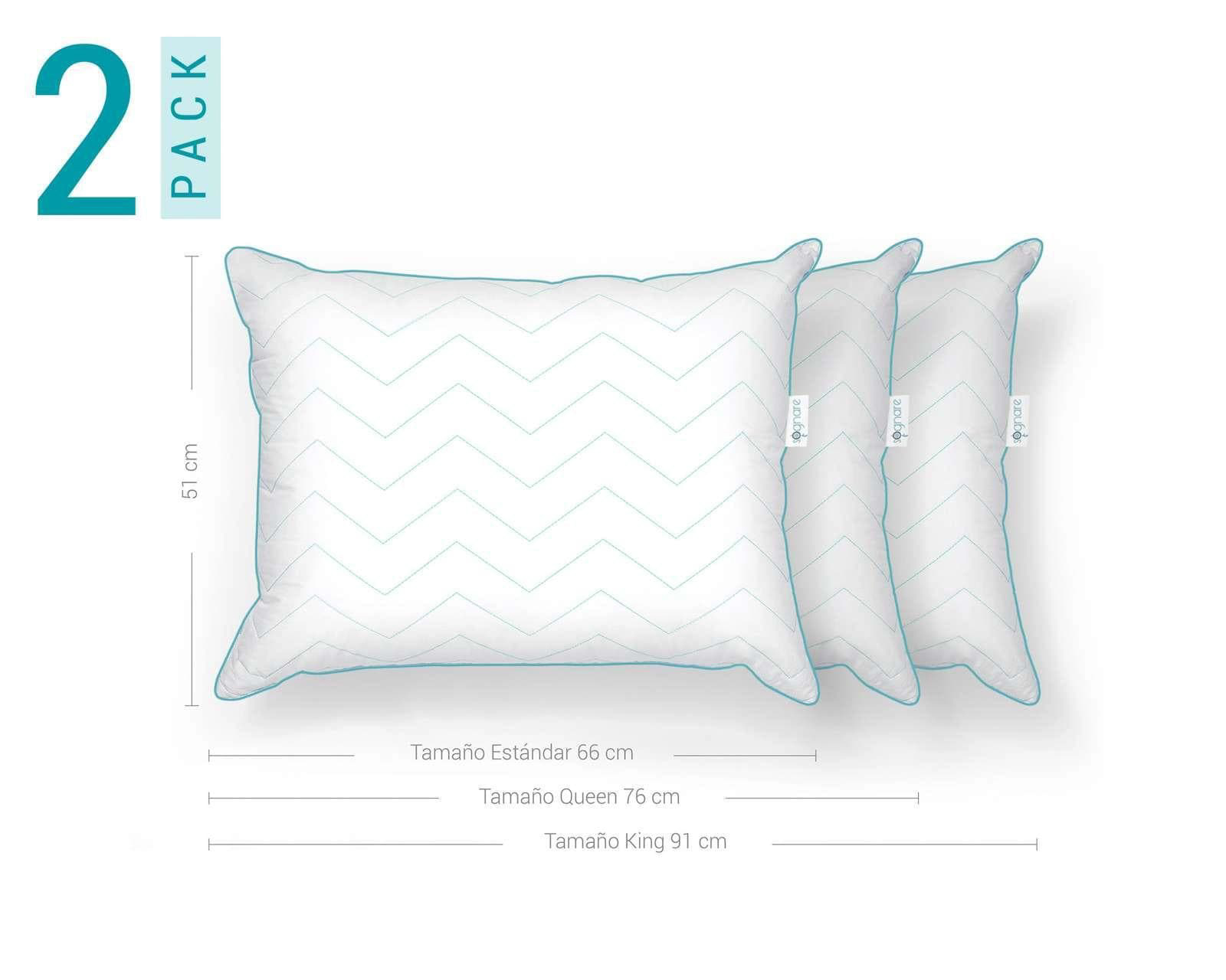 Foto 5 | Foto 5 | Almohada Sognare Fussion Estándar Suave/Firme 2 Piezas