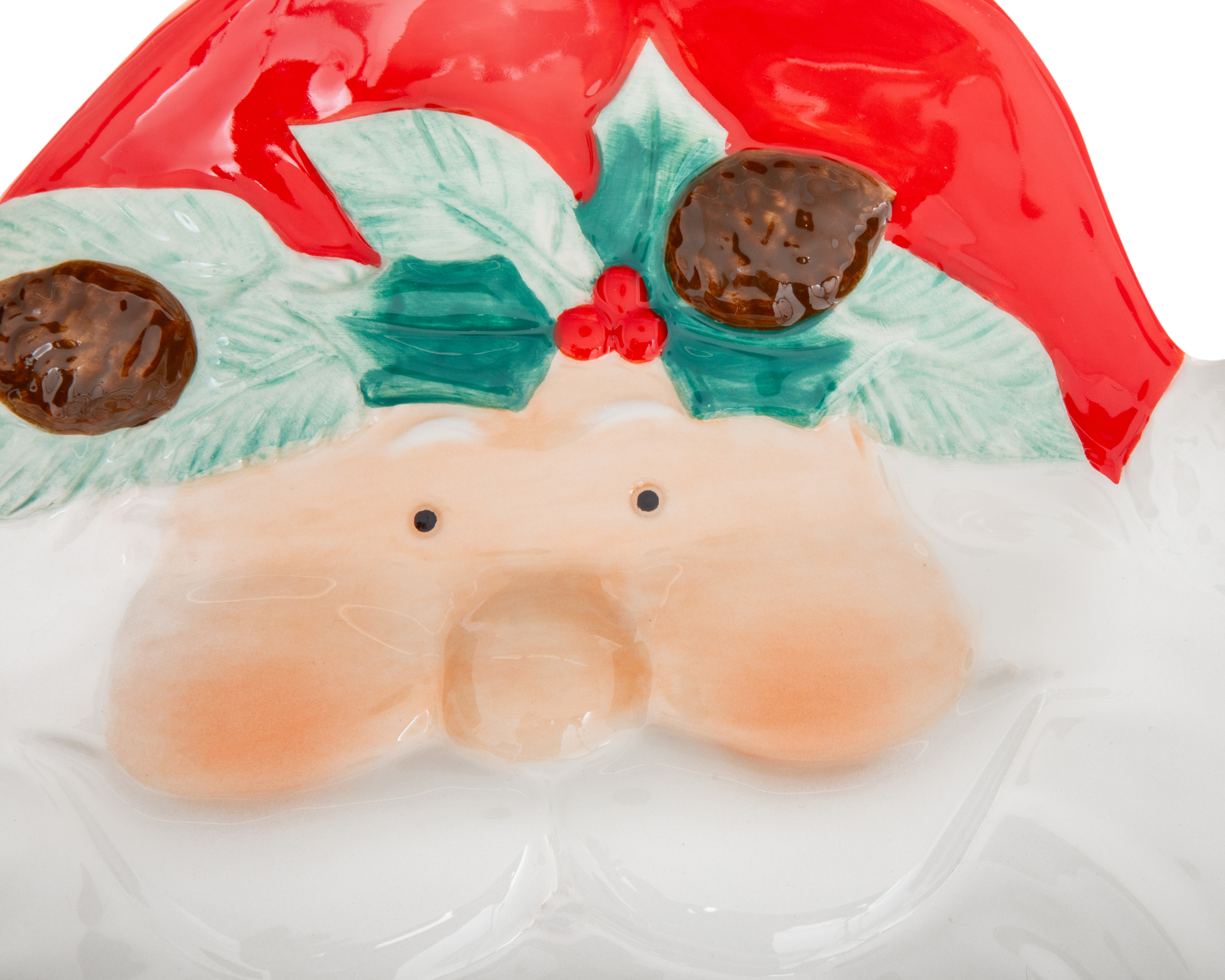 Foto 4 pulgar | Foto 3 | Plato Navideño HO HO de Cerámica Multicolor