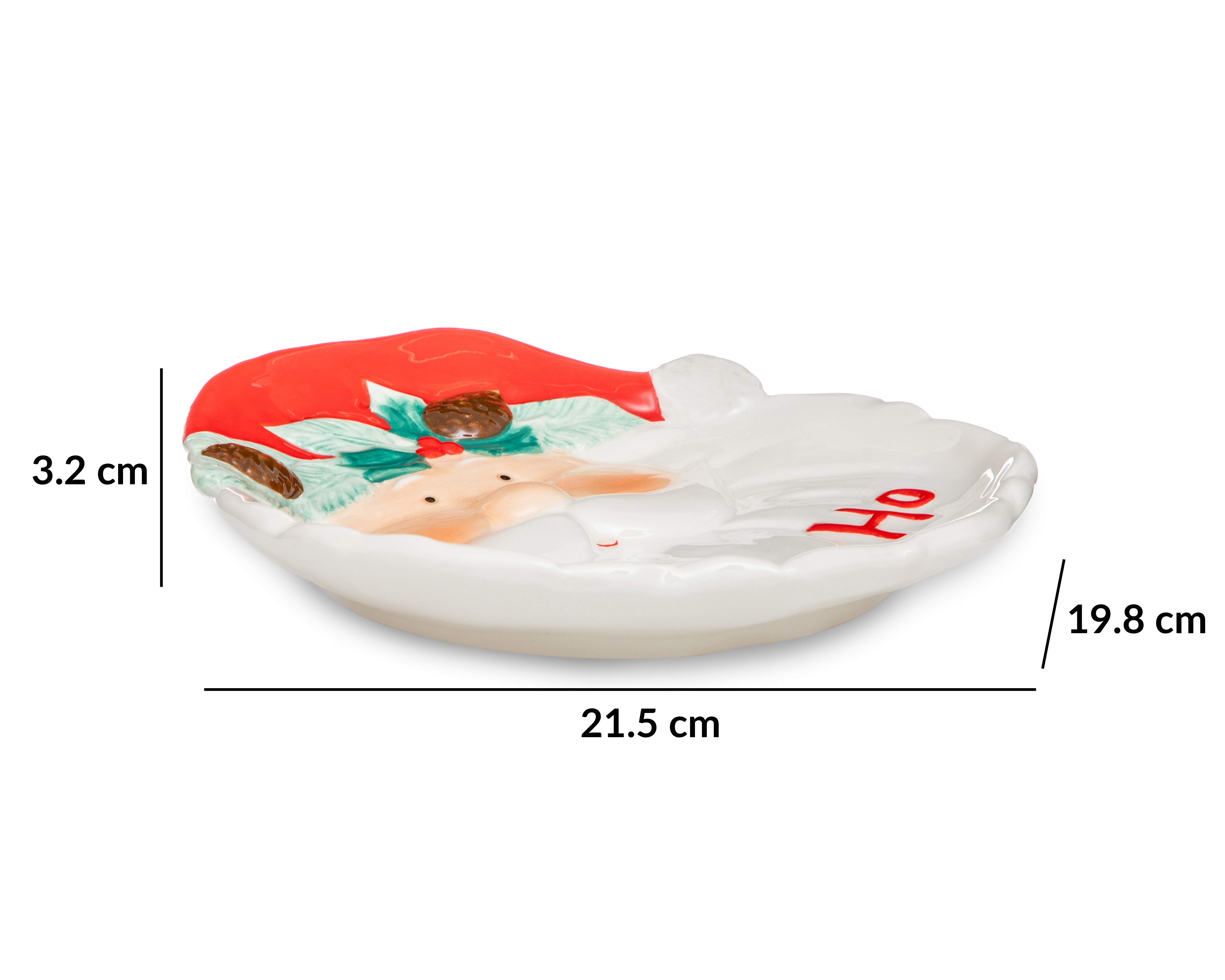 Foto 4 | Foto 4 | Plato Navideño HO HO de Cerámica Multicolor