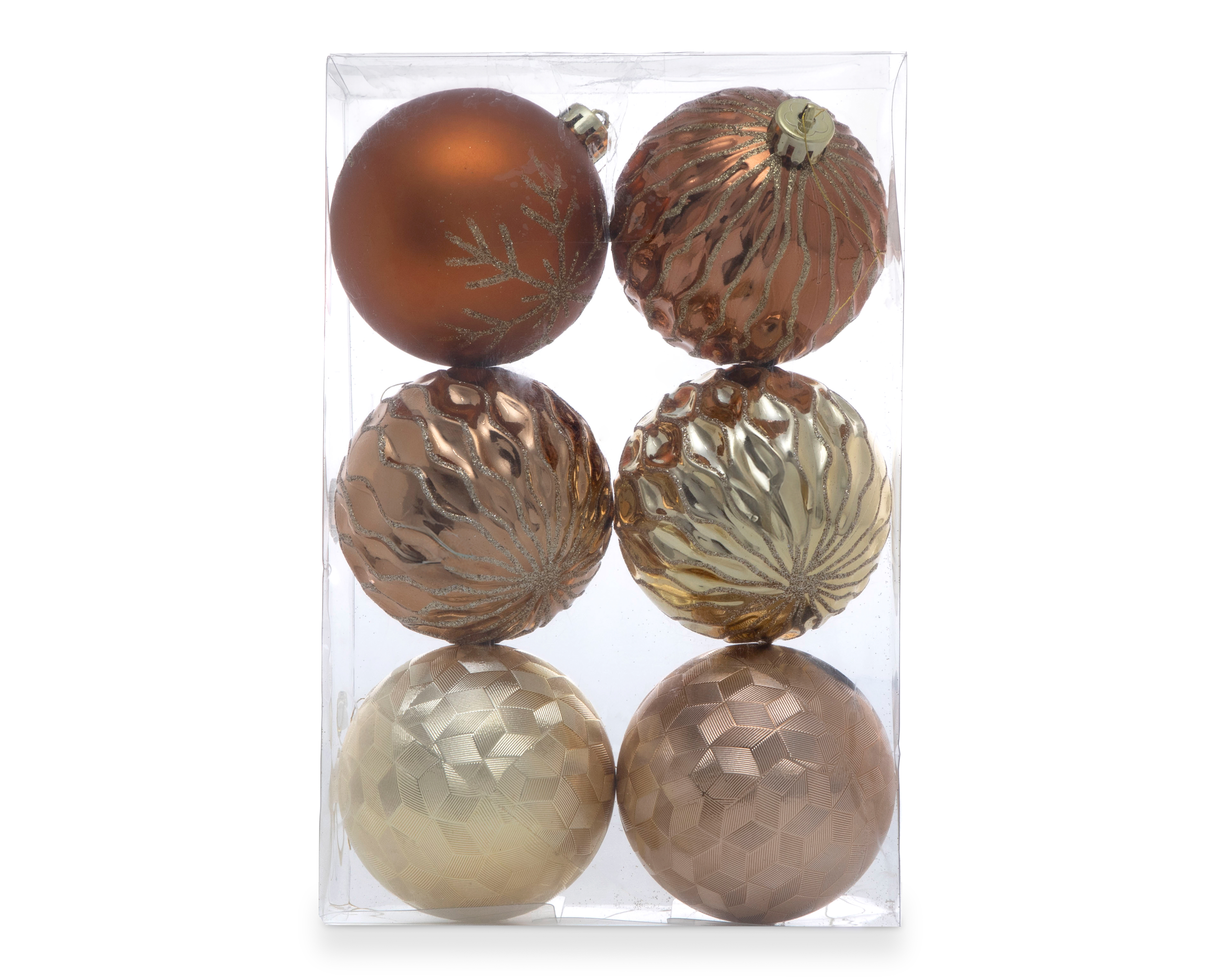 Foto 3 | Foto 3 | Esferas Navideñas Cobres 6 Piezas