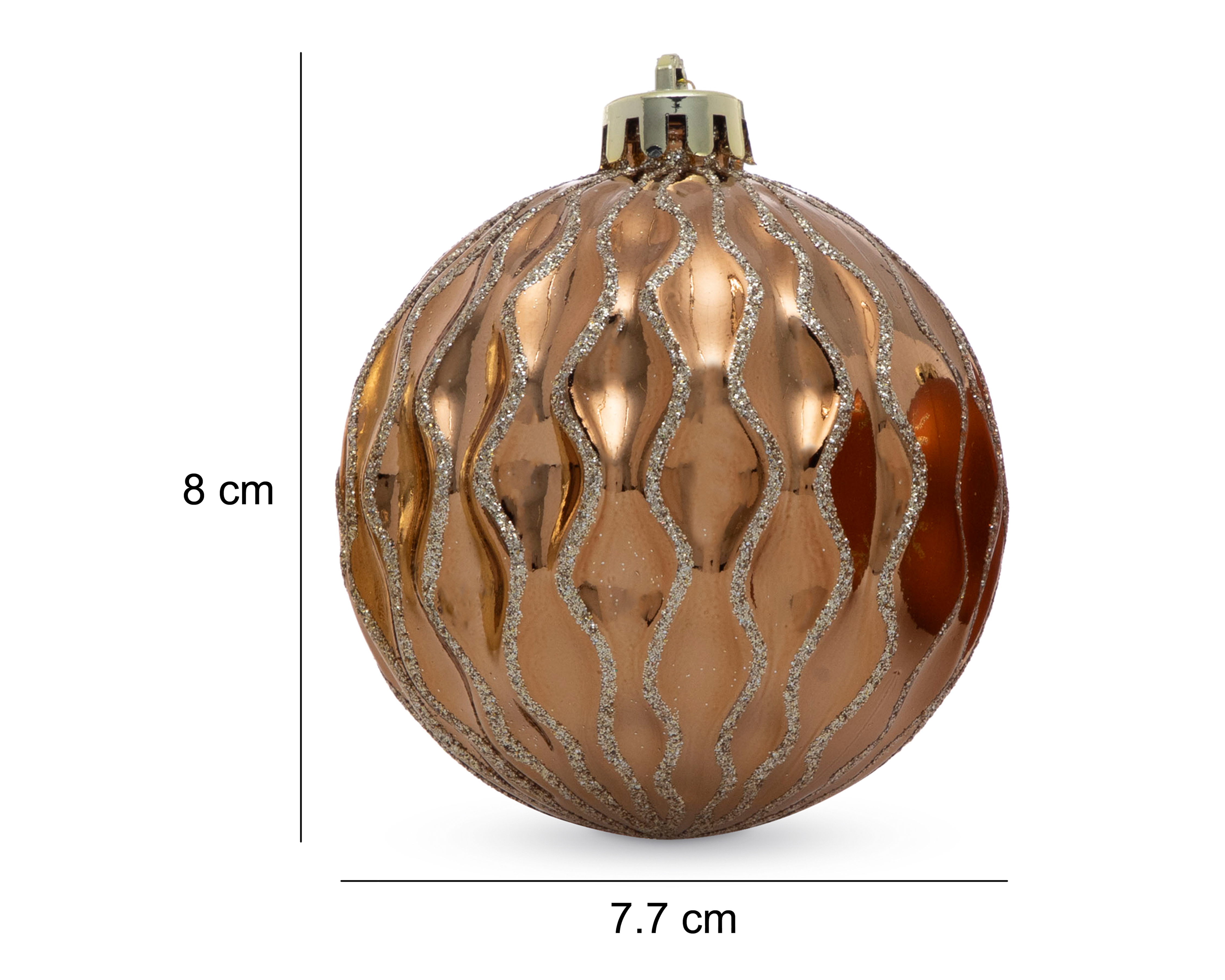 Foto 6 pulgar | Foto 5 | Esferas Navideñas Cobres 6 Piezas