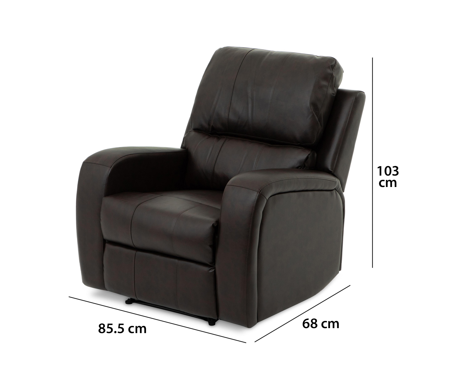 Foto 8 pulgar | Foto 7 | Sillón Reclinable Leo Café