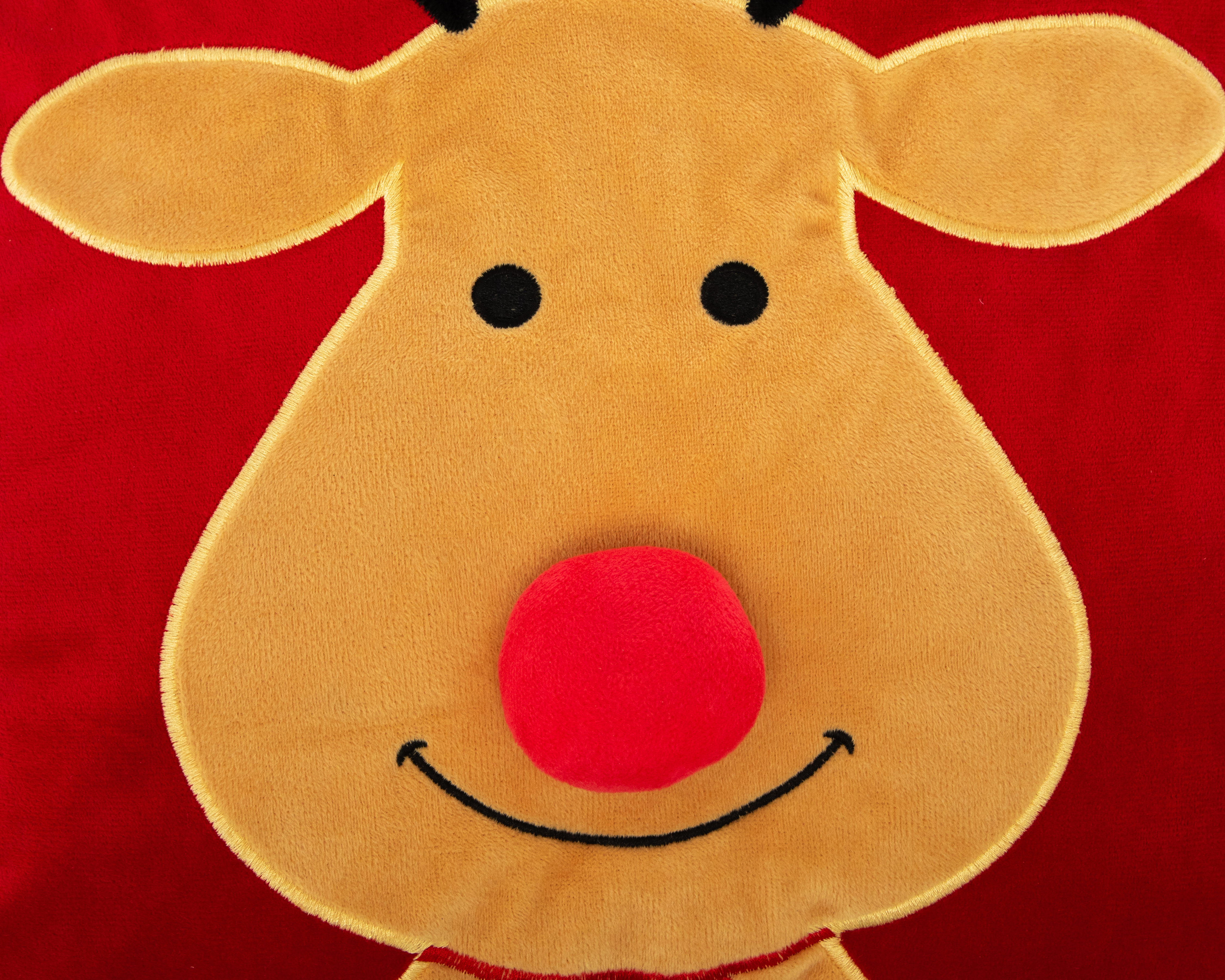 Foto 4 | Foto 4 | Cojín Navideño Rudolph Rojo