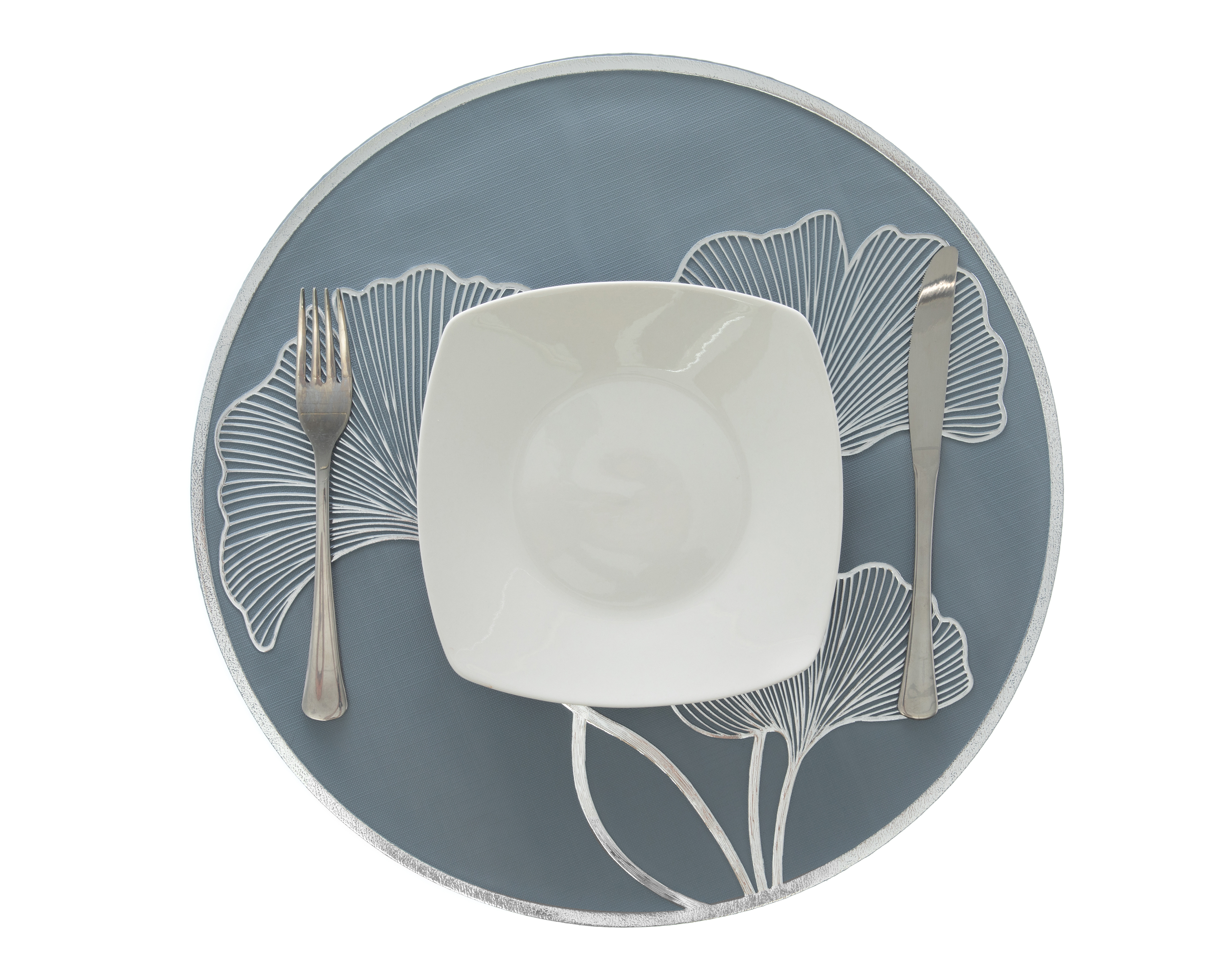 Mantel Individual Starhaus Azalea Plateado 4 Piezas