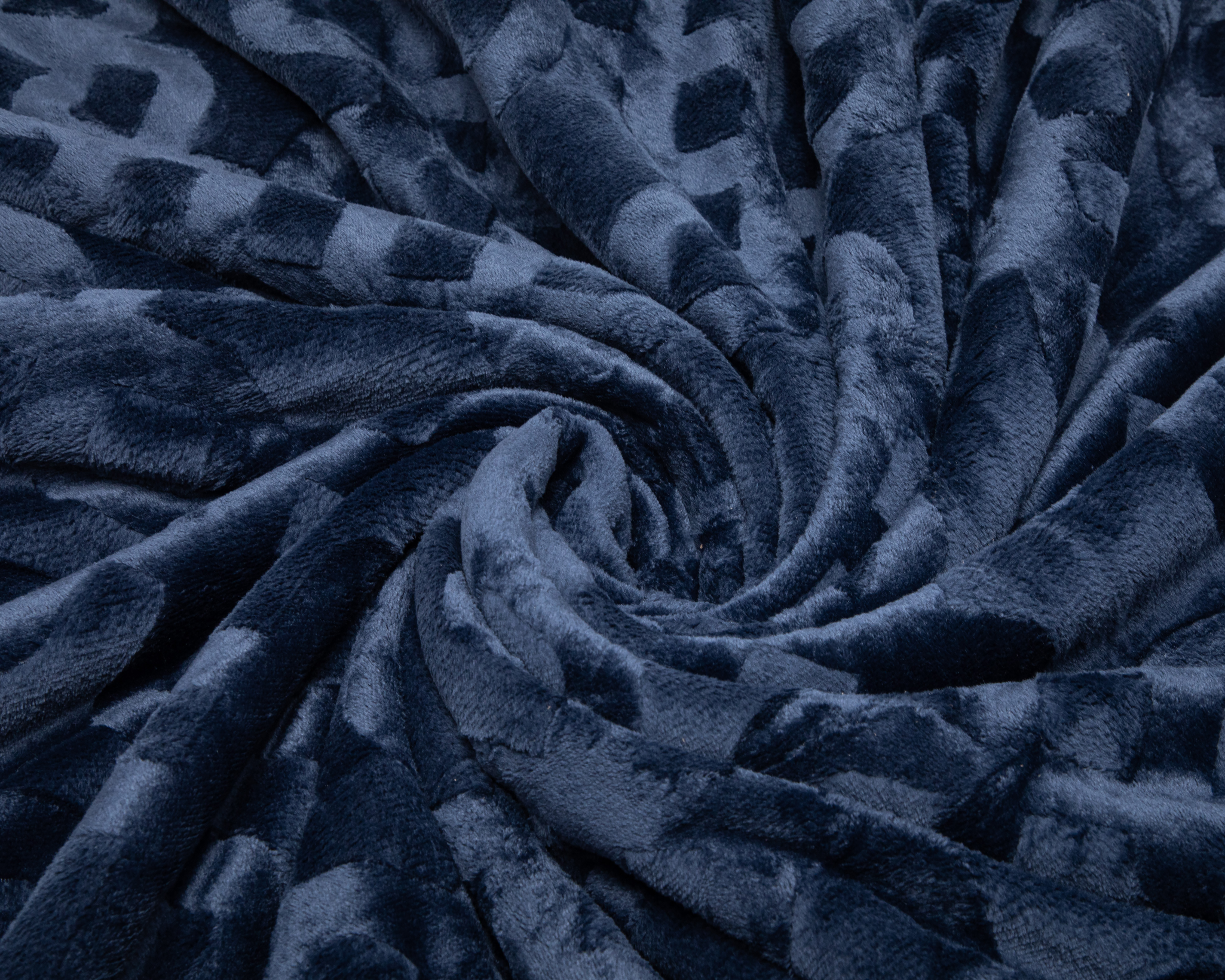 Foto 5 pulgar | Foto 4 | Cobertor King Size Starhaus Siberia Azul Marino