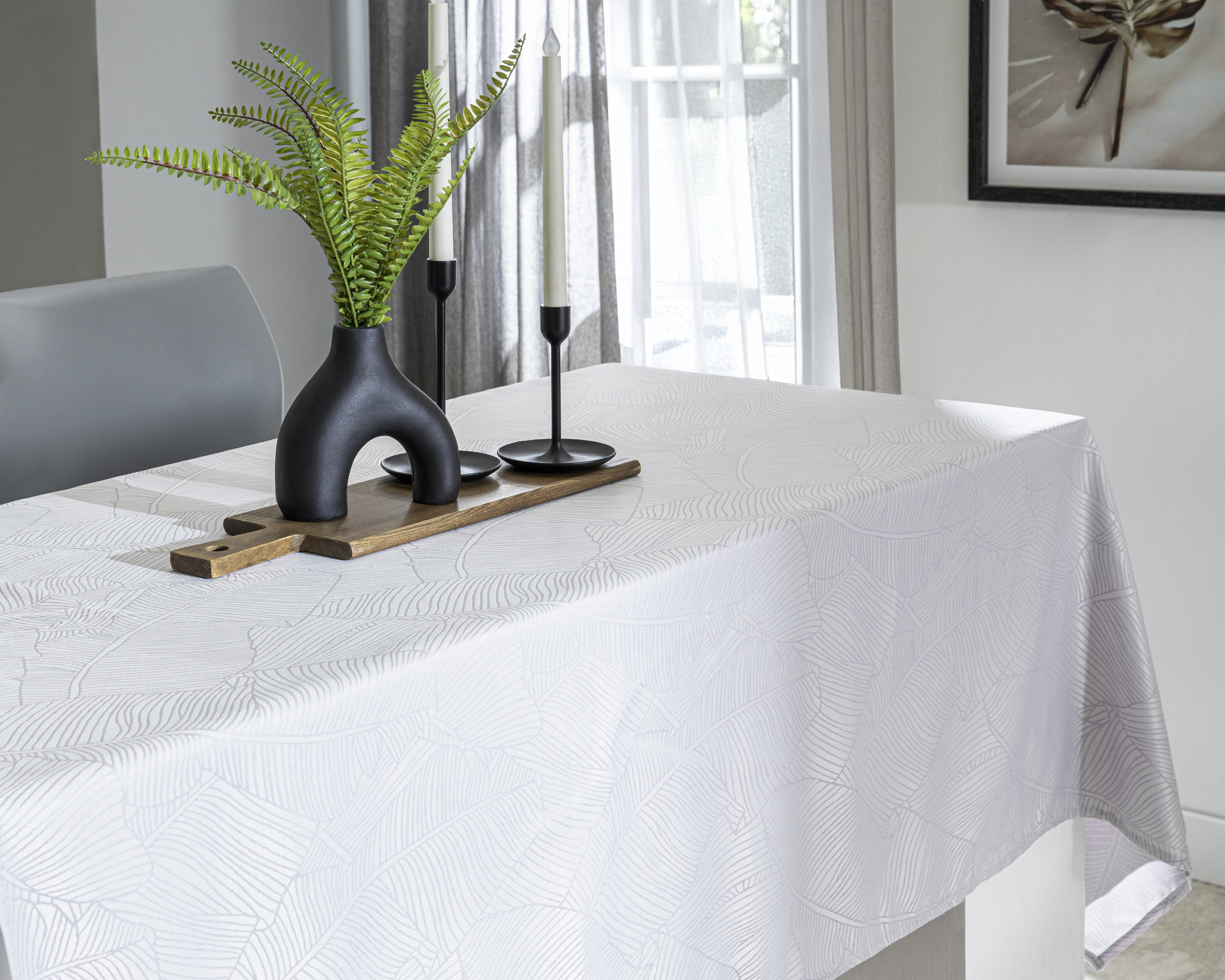 Mantel para Mesa Starhaus Gris 135 x 180 cm