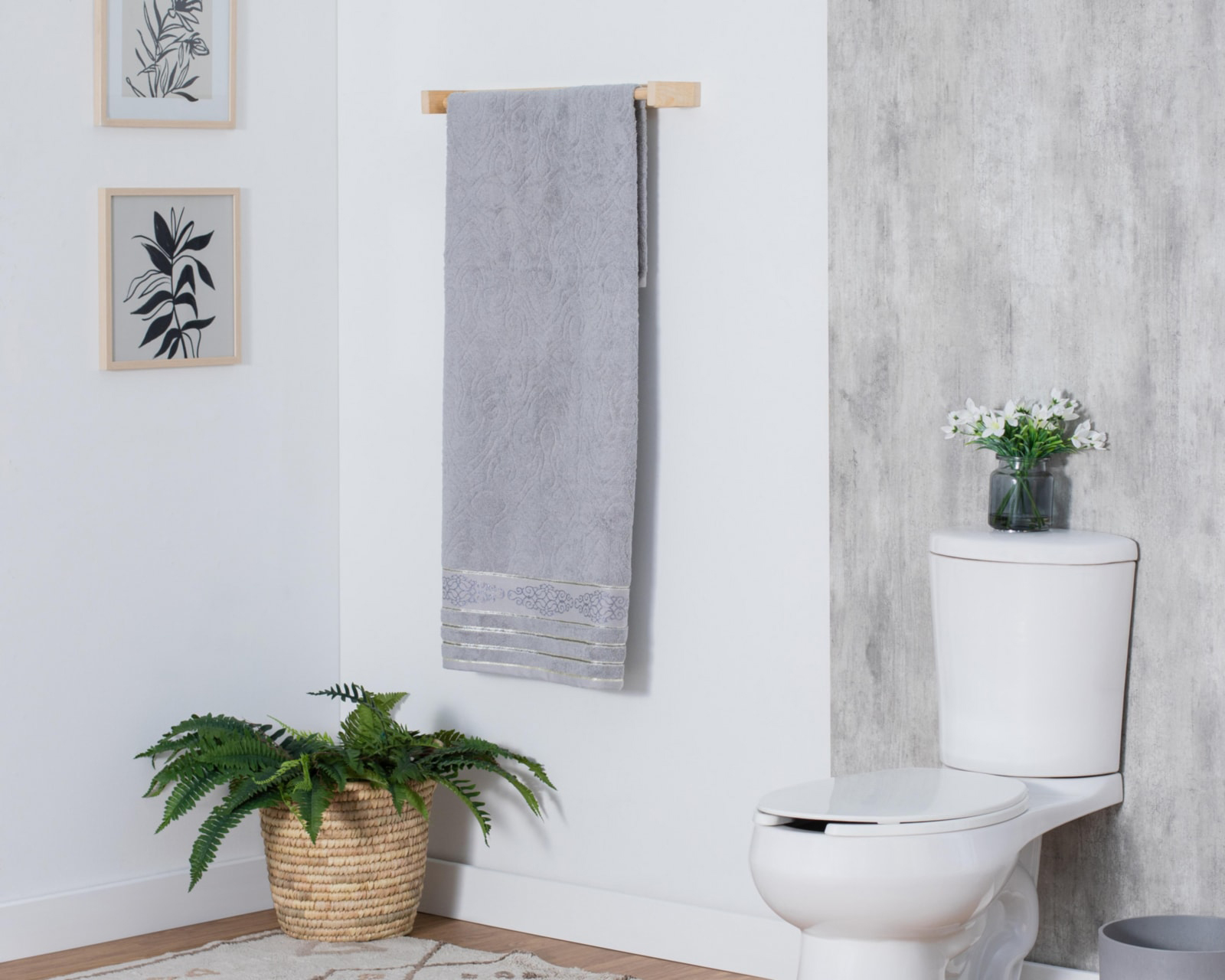 Foto 4 | Foto 4 | Toalla de Medio Baño Ocam Gris