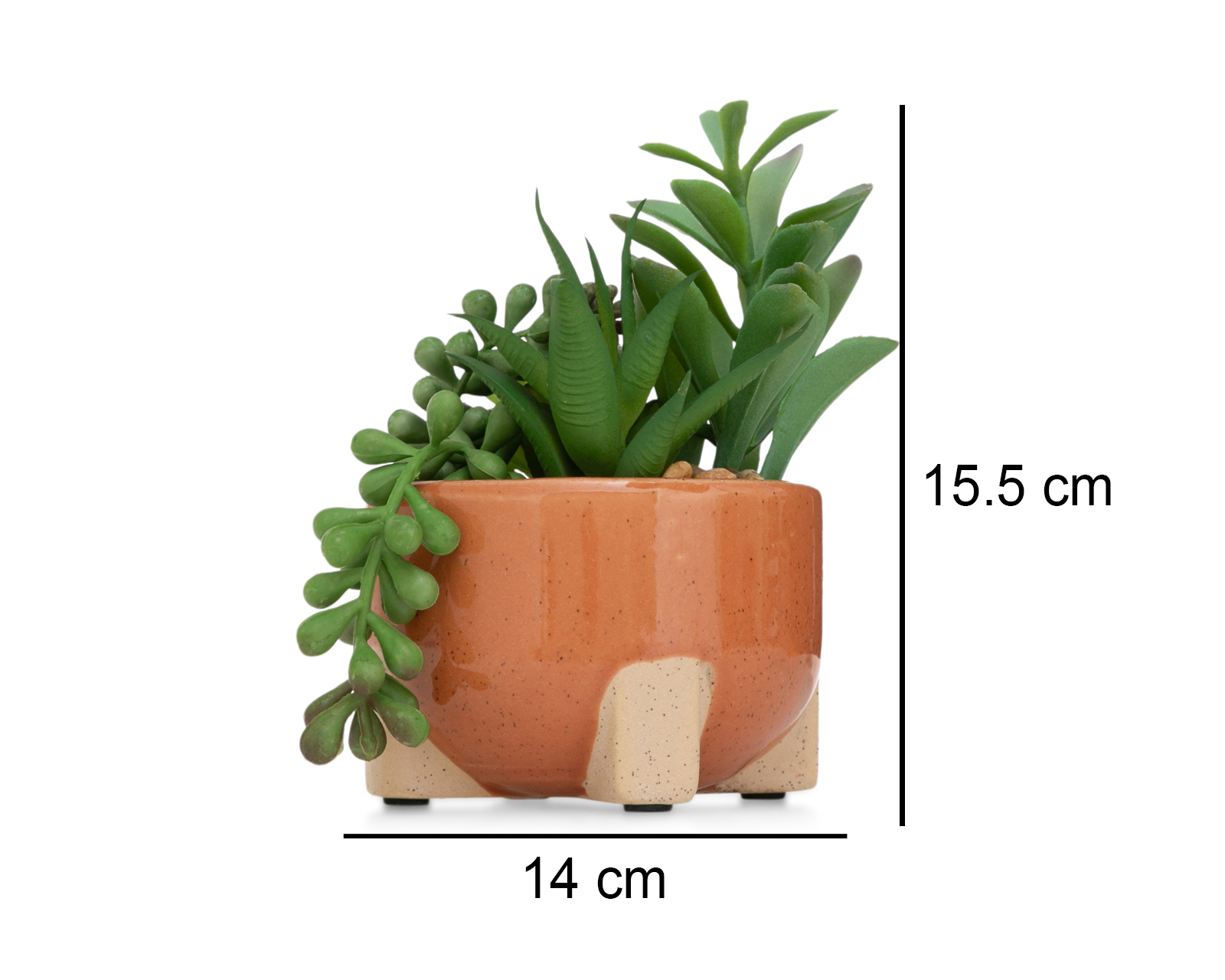 Foto 6 pulgar | Foto 5 | Planta Artificial con Maceta Starhaus 15.5 cm