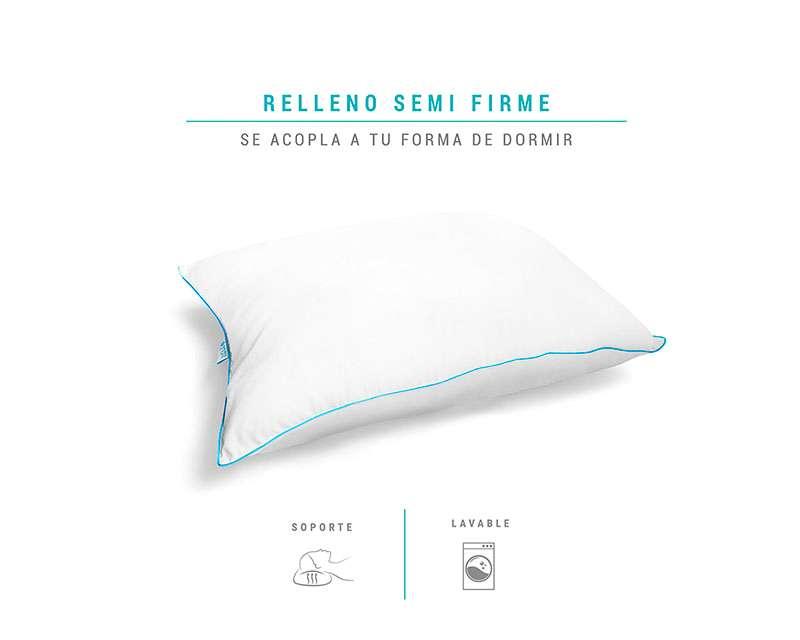 Foto 2 | Foto 2 | Almohada Sognare Nuo Estándar Semi Firme 2 Piezas