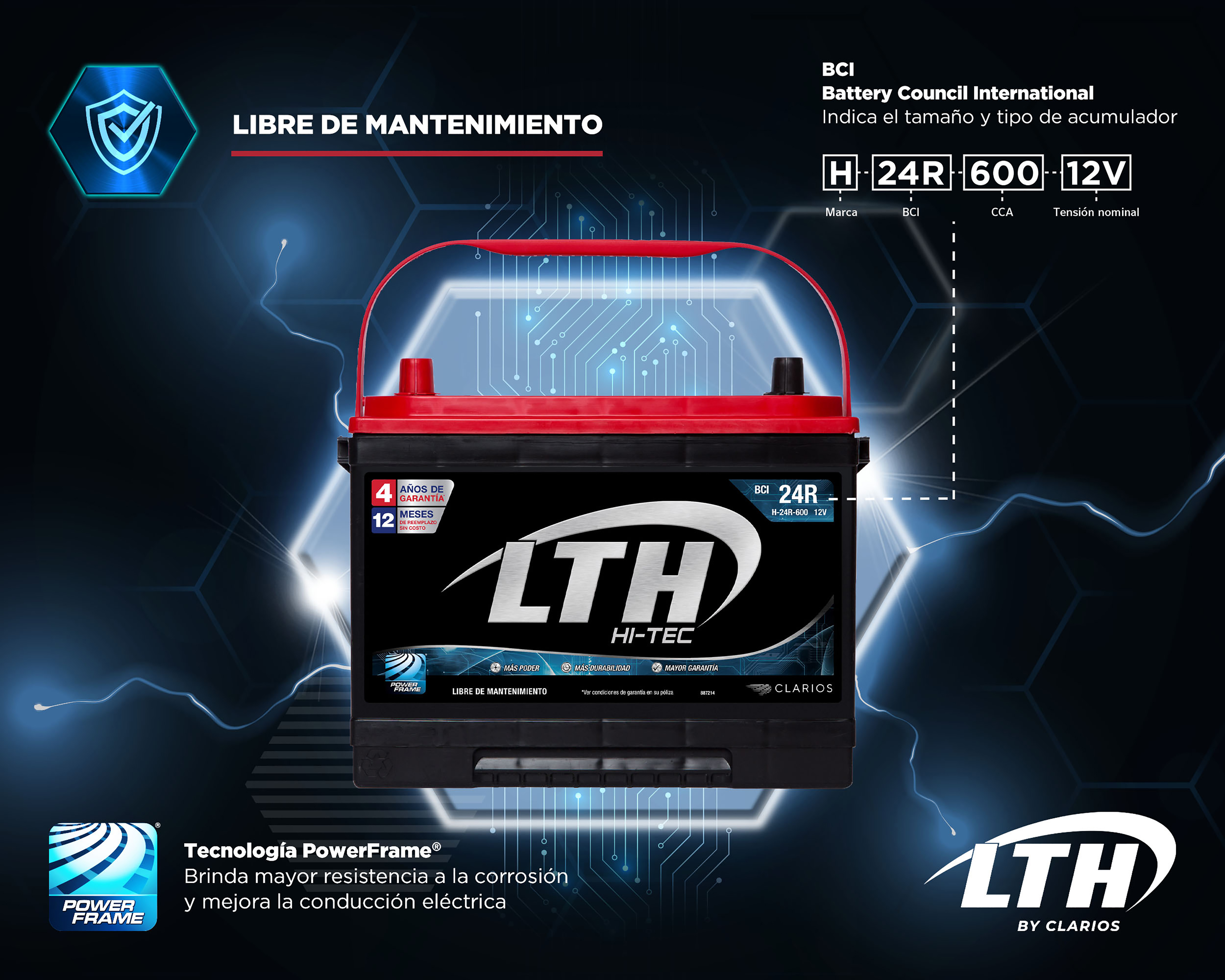 Foto 2 | Foto 2 | Acumulador LTH H-24R-600