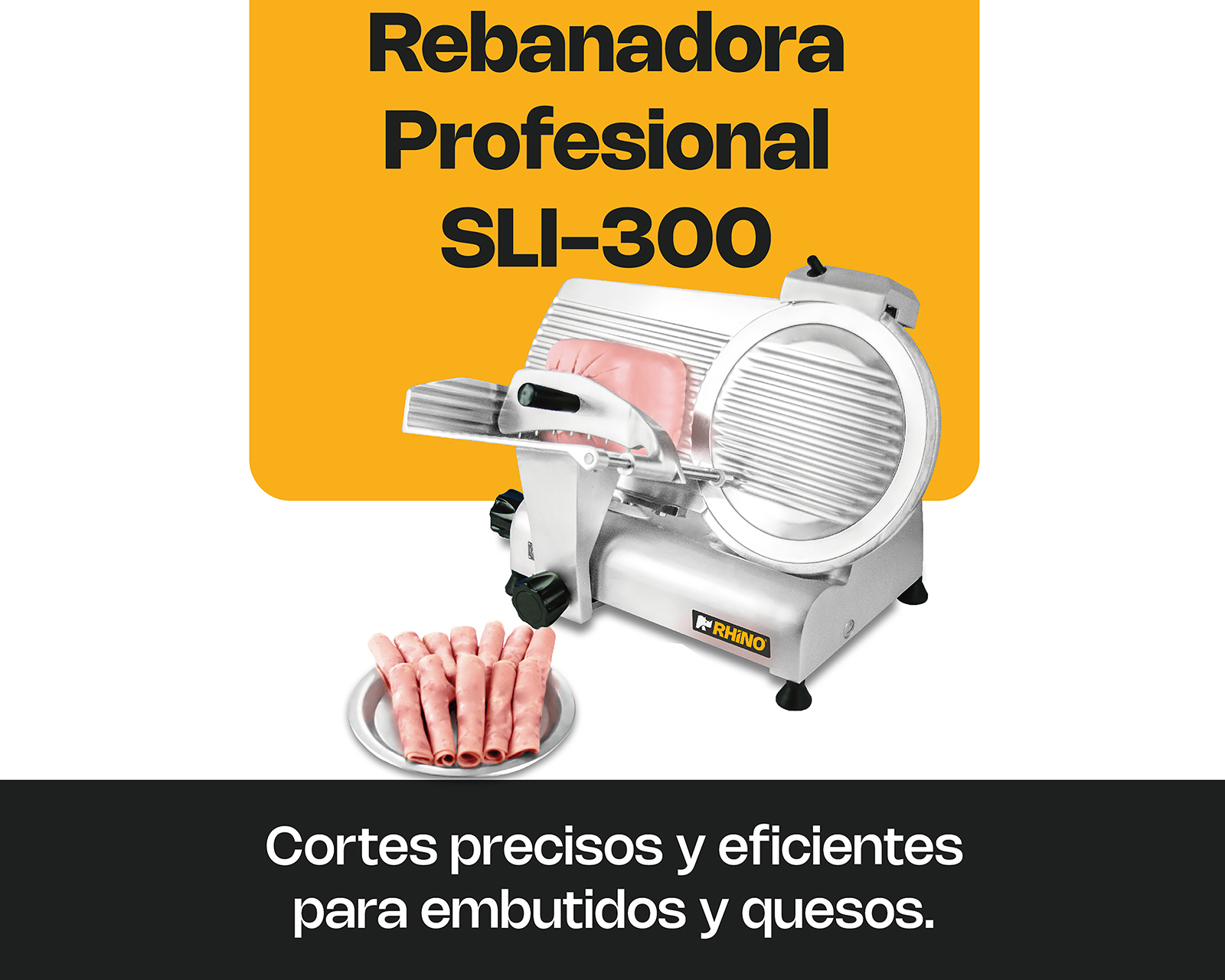 Foto 4 pulgar | Foto 3 | Rebanadora Industrial Rhino SLI-300 0.5mm/13mm