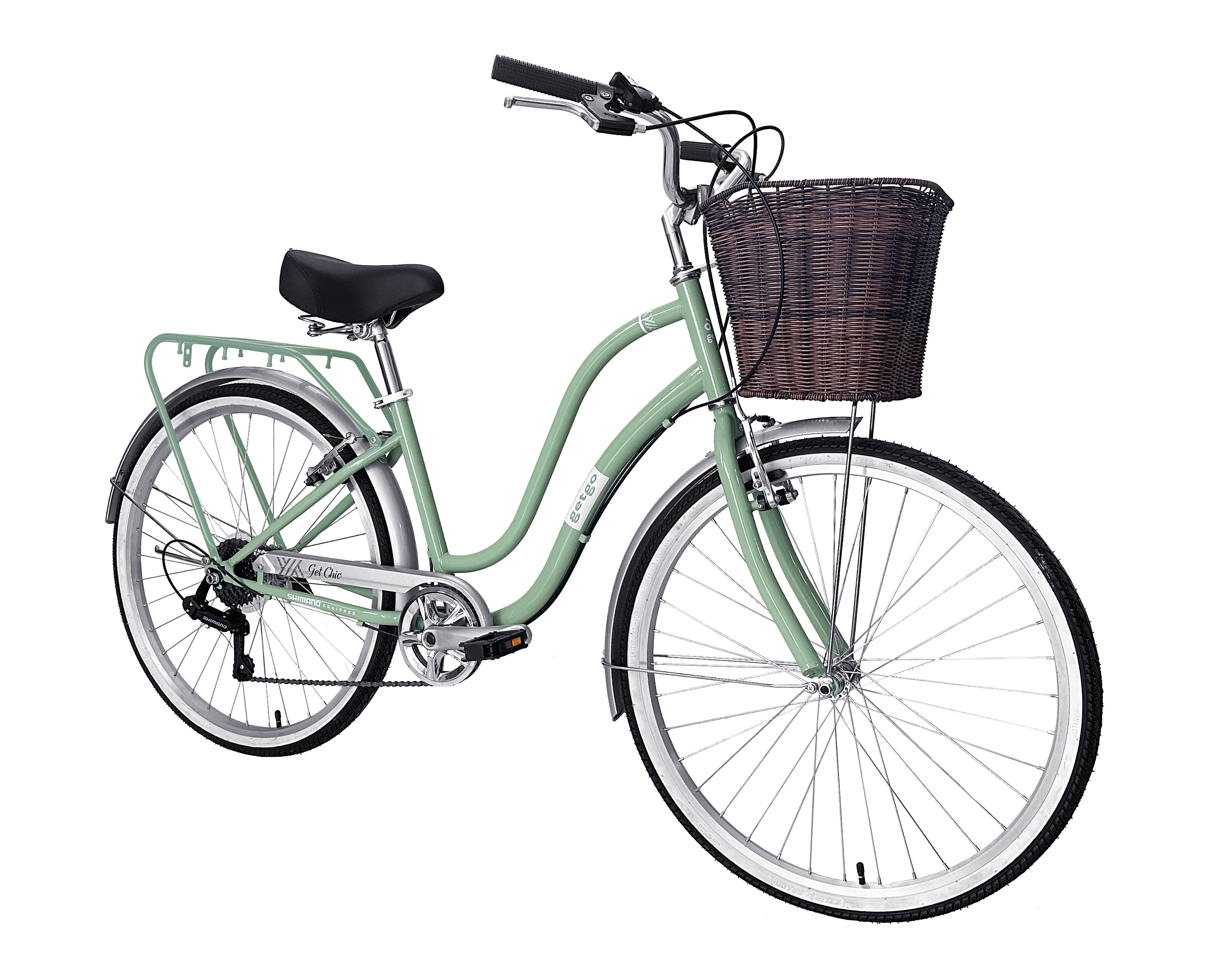 Bicicleta Urbana Getgo Get Chic Rodada 26 Verde