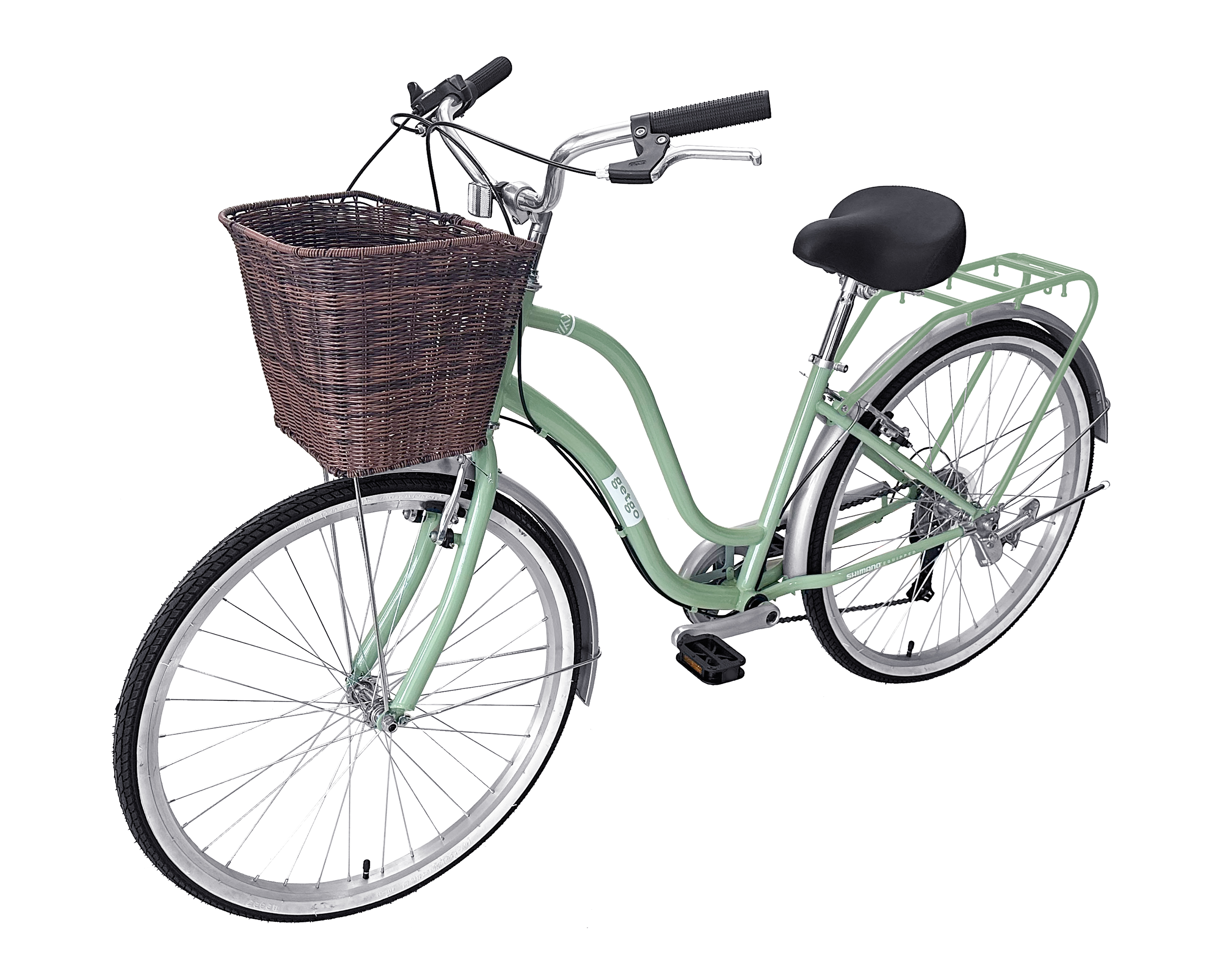 Foto 3 pulgar | Foto 2 | Bicicleta Urbana Getgo Get Chic Rodada 26 Verde