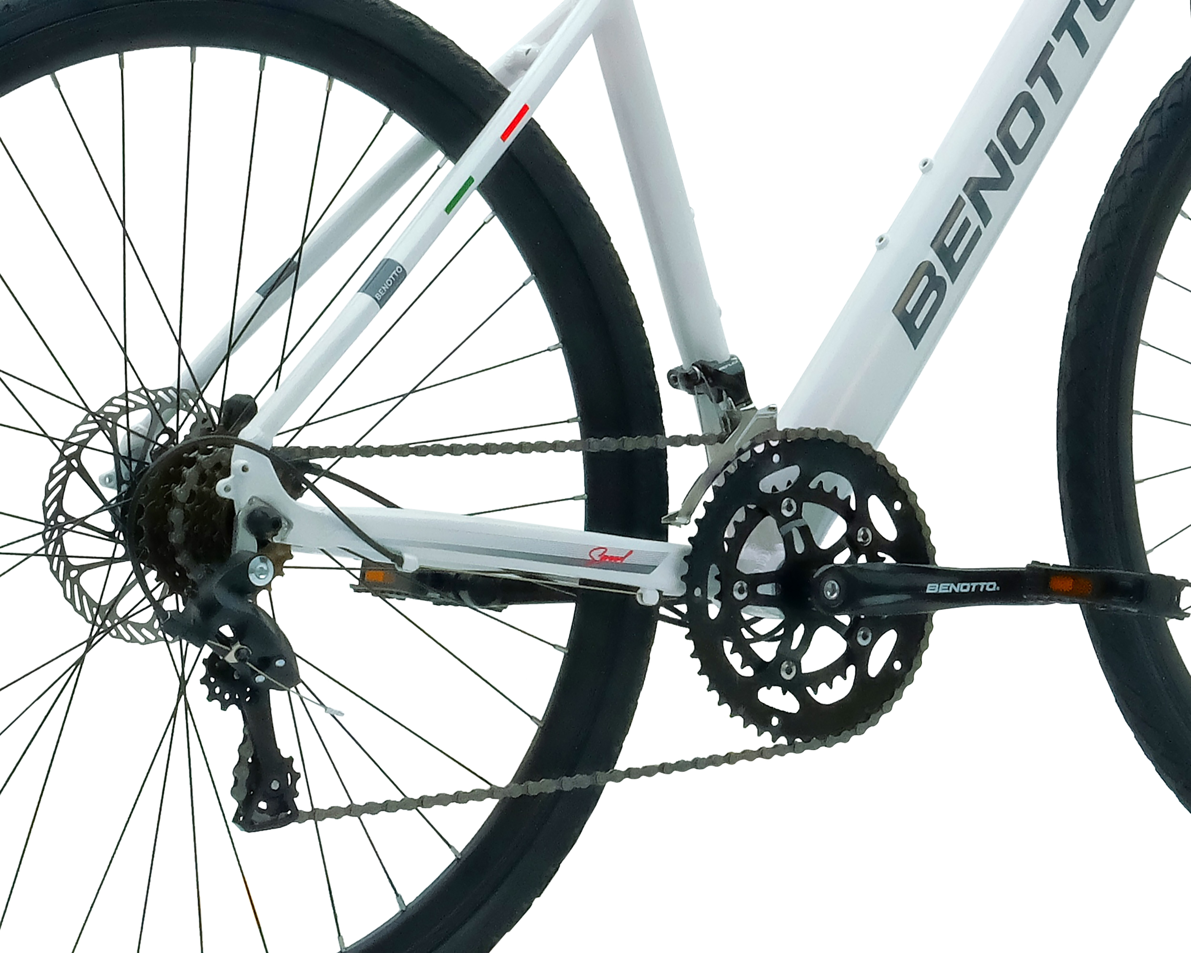 Foto 6 pulgar | Foto 5 | Bicicleta Gravel Benotto Scuadra 700 16V Rodada 29 Blanca