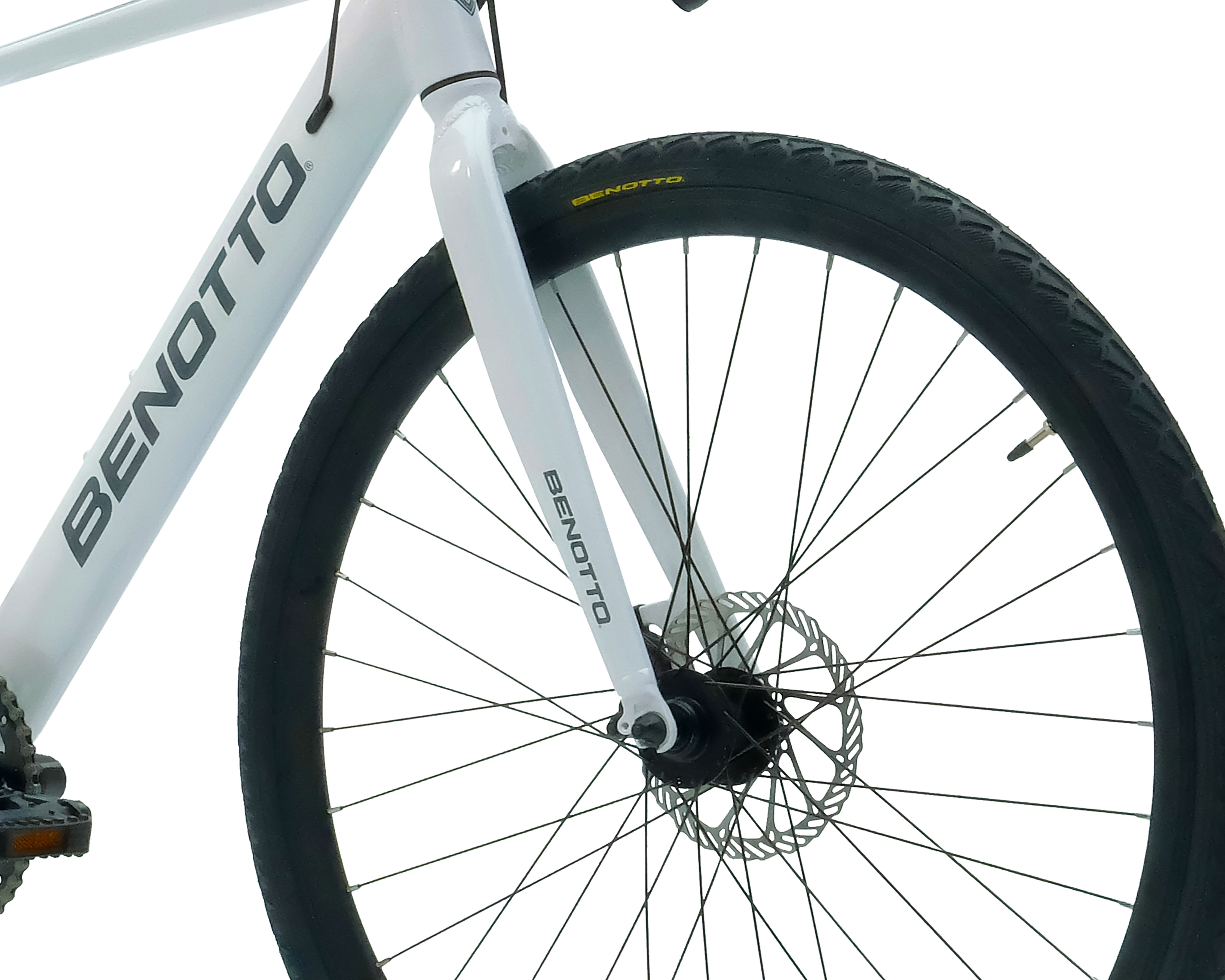 Foto 7 pulgar | Foto 6 | Bicicleta Gravel Benotto Scuadra 700 16V Rodada 29 Blanca