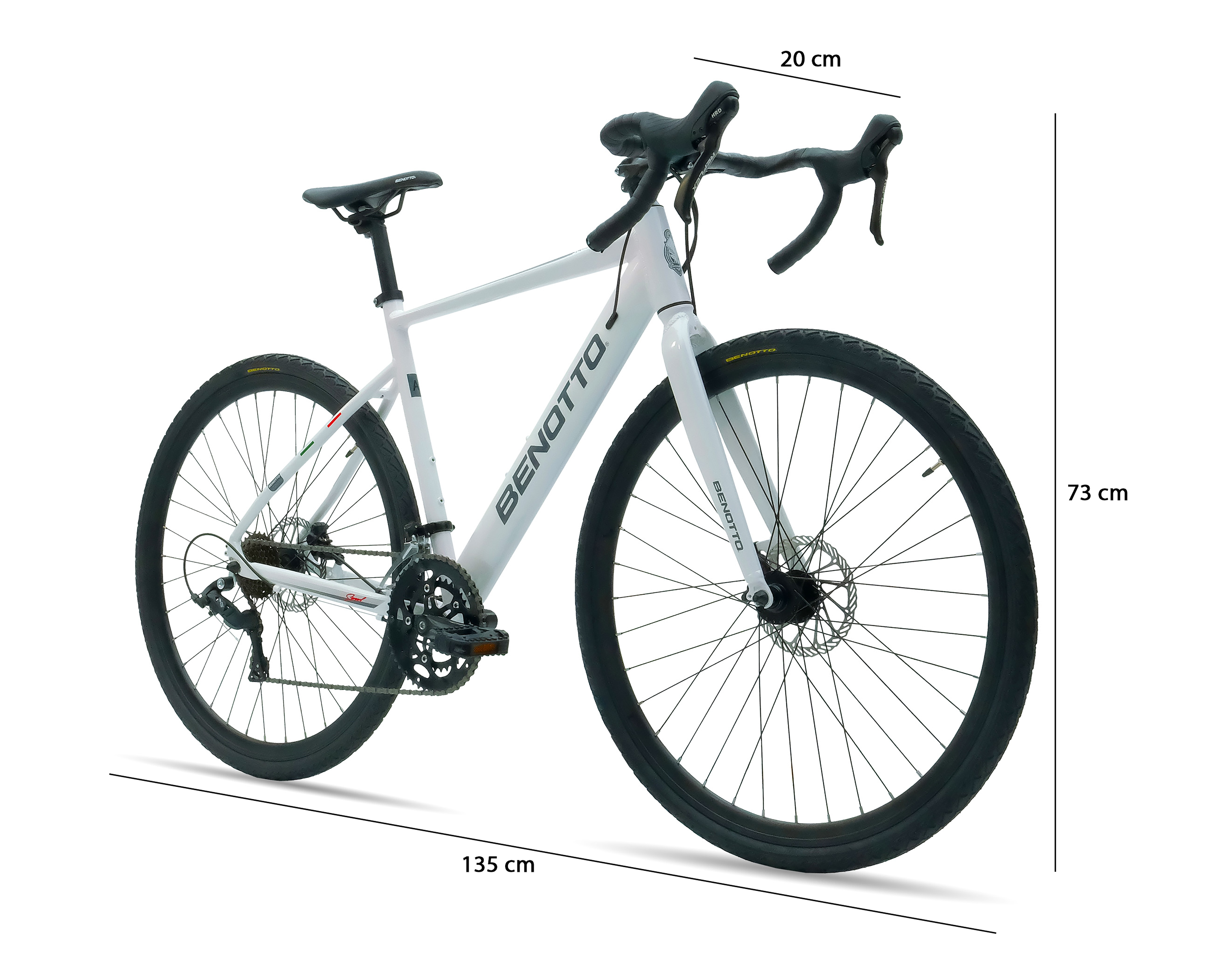 Foto 10 pulgar | Foto 9 | Bicicleta Gravel Benotto Scuadra 700 16V Rodada 29 Blanca