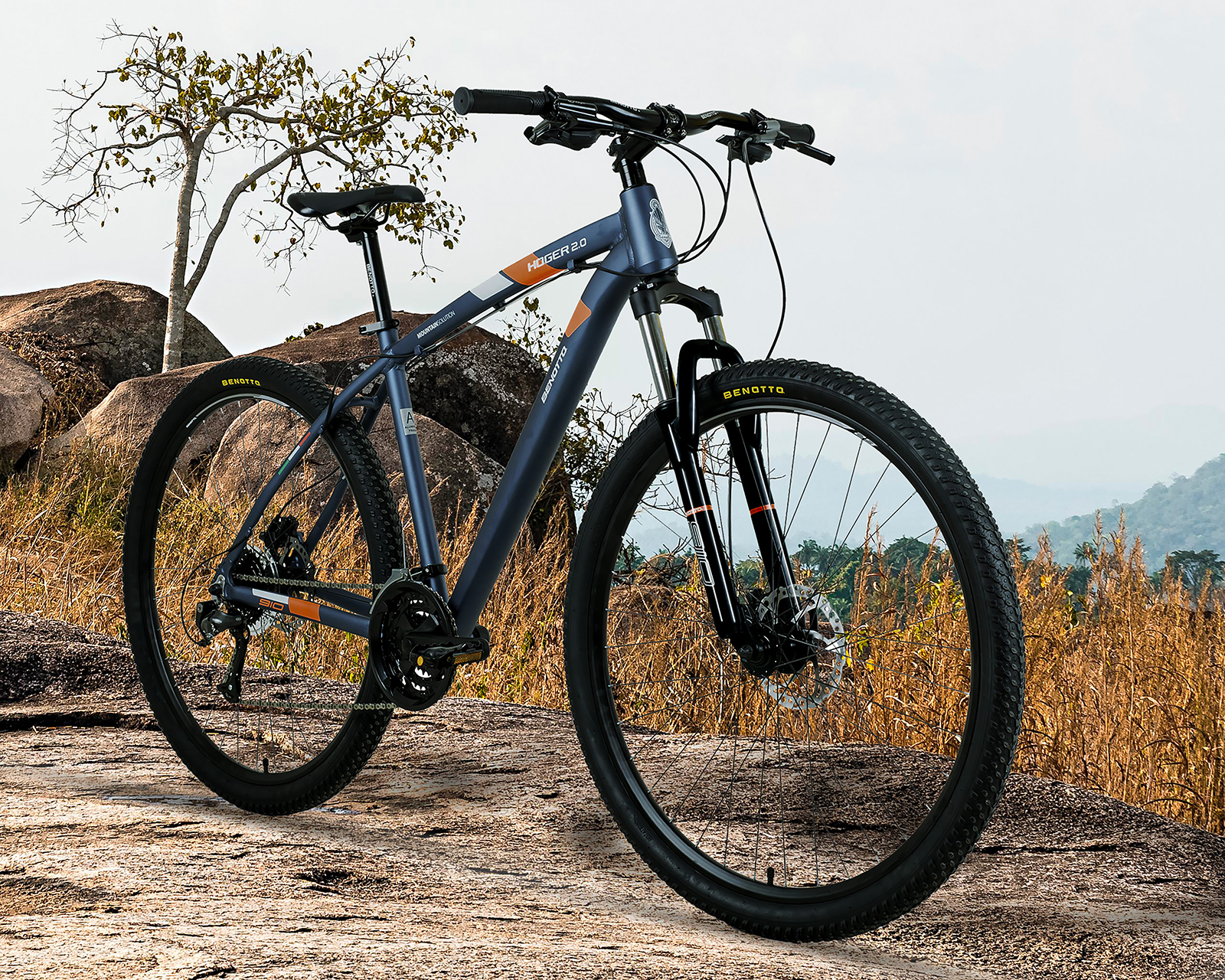 Foto 8 pulgar | Foto 7 | Bicicleta de Montaña Benotto Hoger Rodada 26 Azul