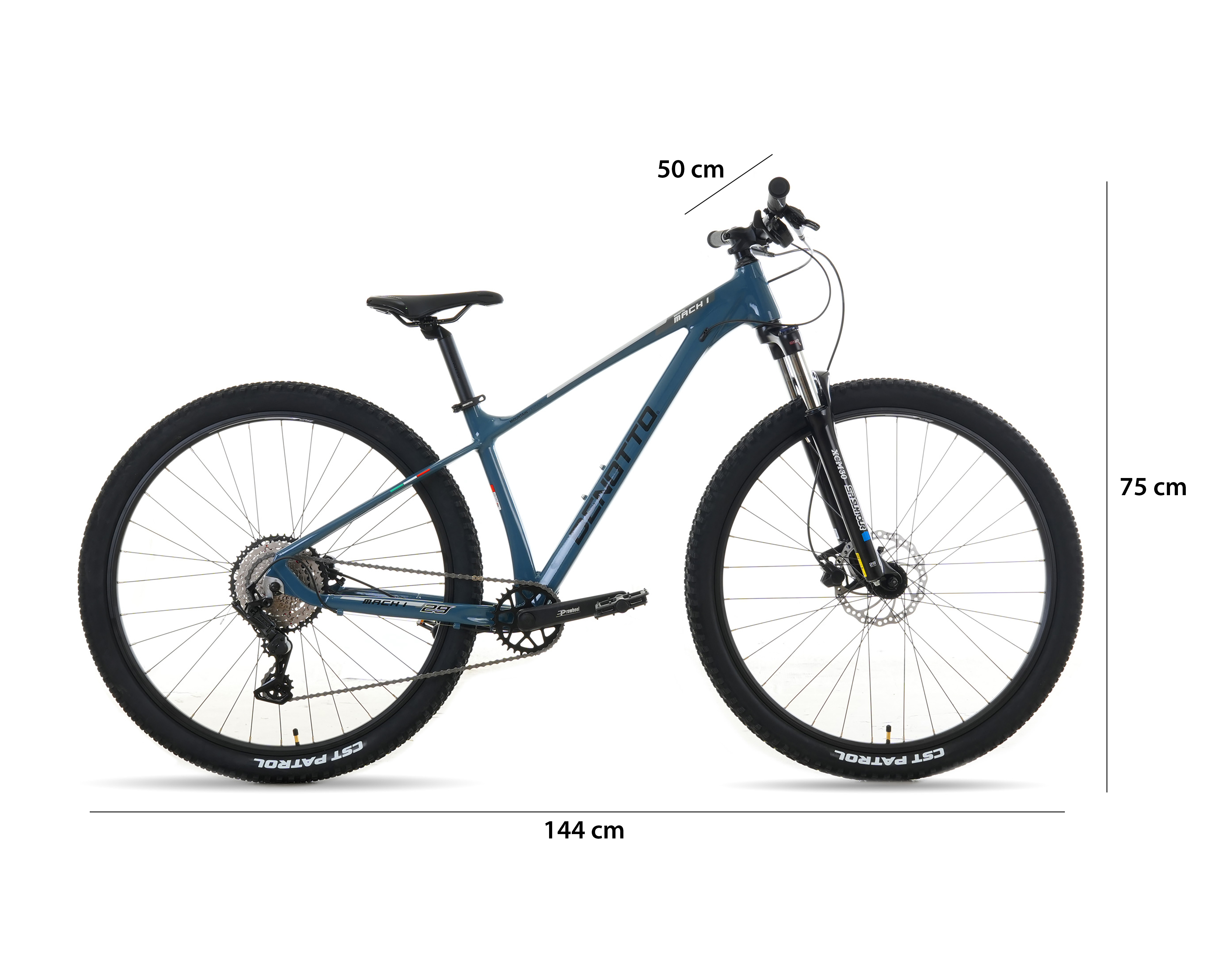 Foto 9 pulgar | Foto 8 | Bicicleta de Montaña Benotto Mach1 Rodada 29 Azul