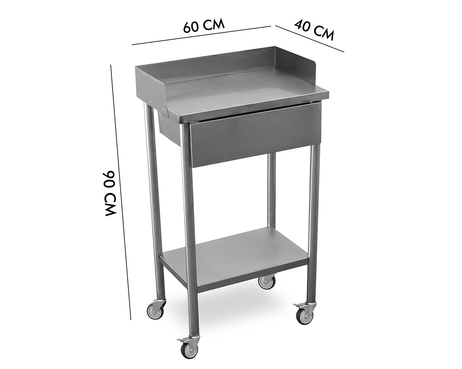 Foto 10 pulgar | Foto 9 | Mesa Pasteur y Mesa Isla Mindejal con Posicionador para Mascota de Acero Inoxidable